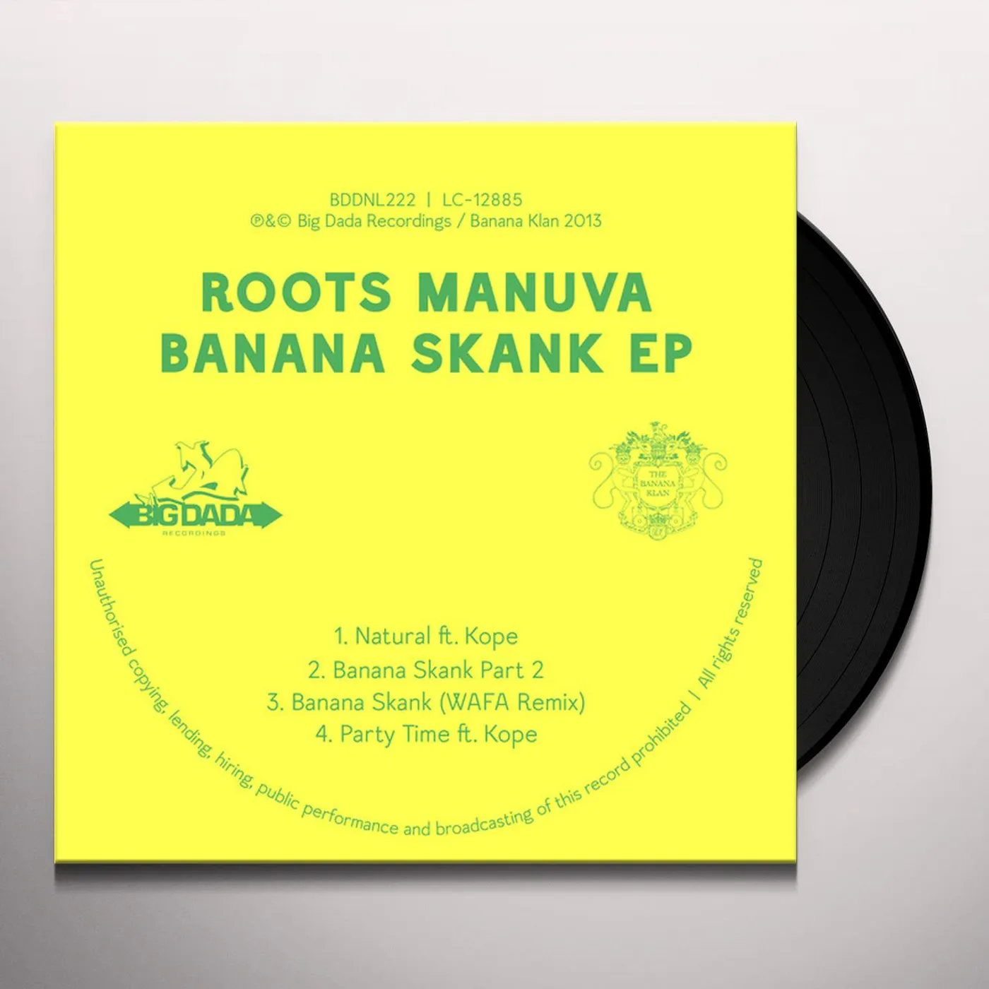 Roots Manuva Banana Skank   12 Vinyl Record
