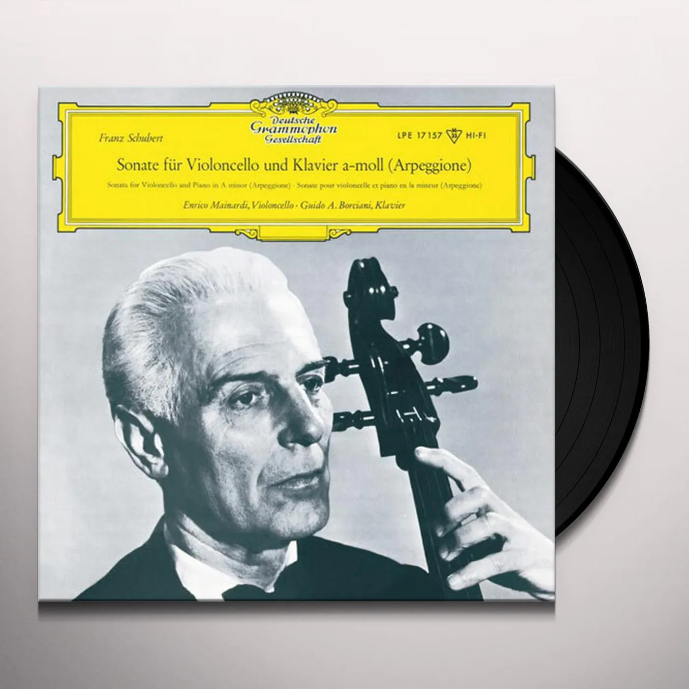 Enrico Mainardi Schubert: Arpeggione Sonata In A Minor Vinyl Record