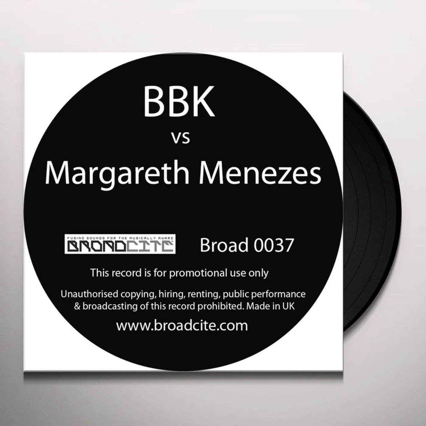 Bruk Boogie Kru ORIXIA (BBK VS MARGARETH MENEZES REMIX) Vinyl Record - UK Release