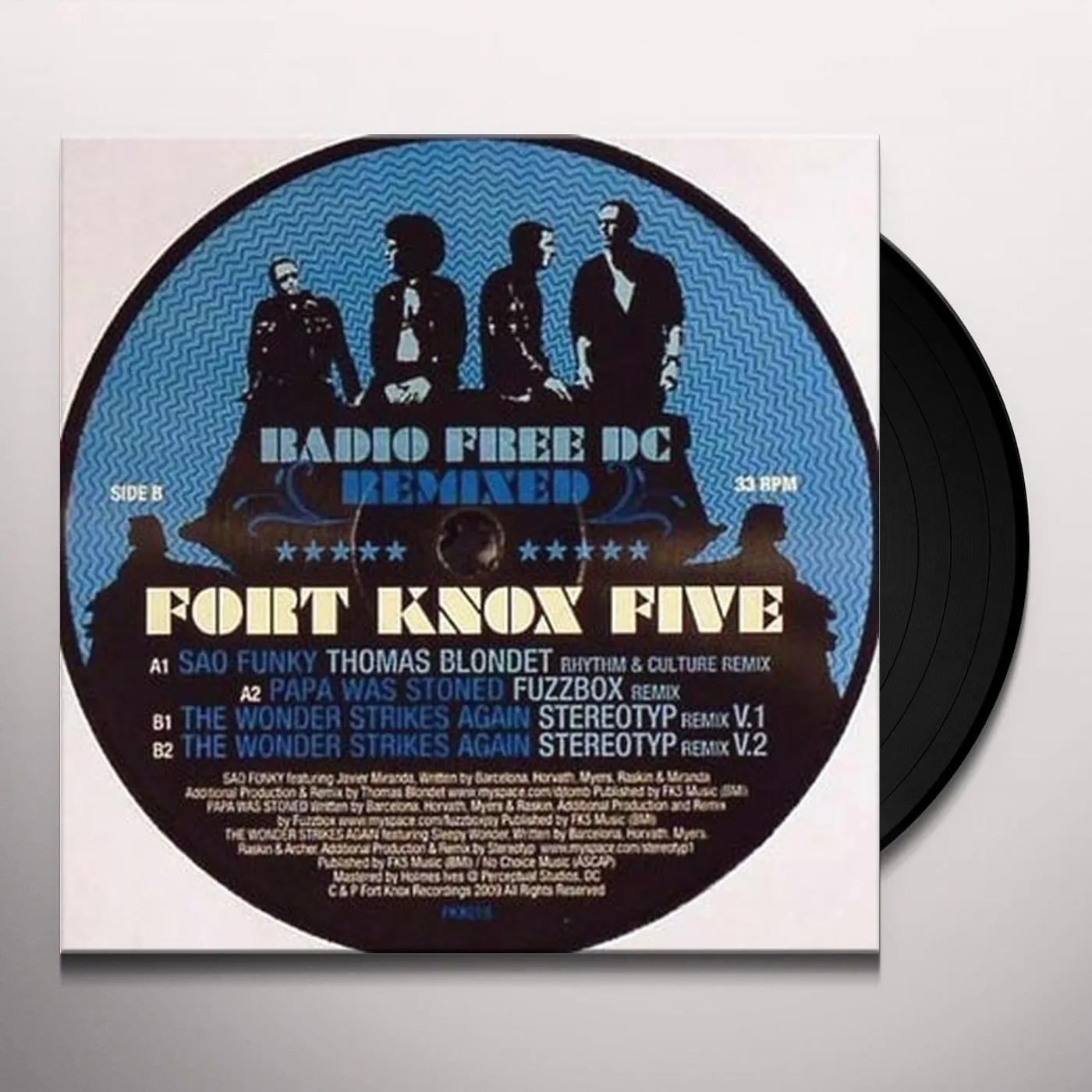 Fort Knox Five RADIO FREE DC REMIXED #8 Vinyl Record - UK Release
