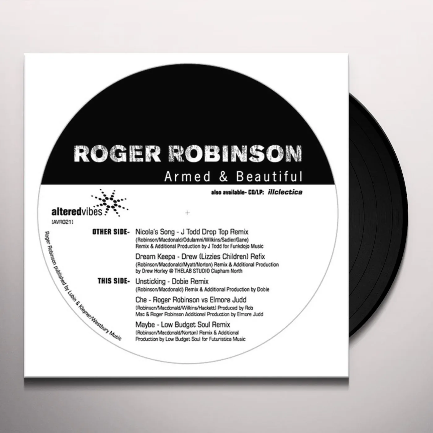Roger Robinson ARMED & BEAUTIFUL Vinyl Record - UK Release