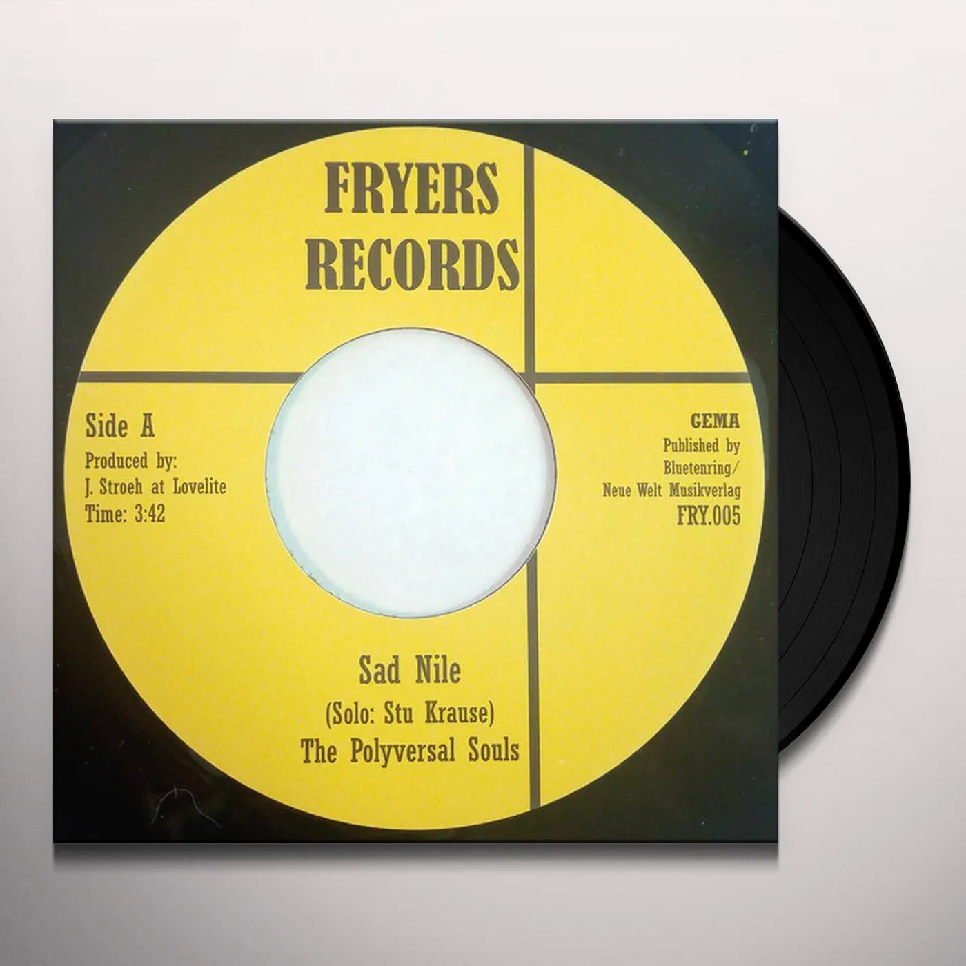 The Polyversal Souls SAD NILE/MUSWELLHILL RUN Vinyl Record - UK Release