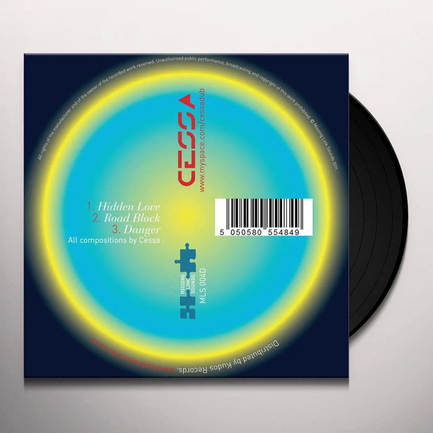 Cessa HIDDEN LOVE/ROADBLOCK Vinyl Record - UK Release