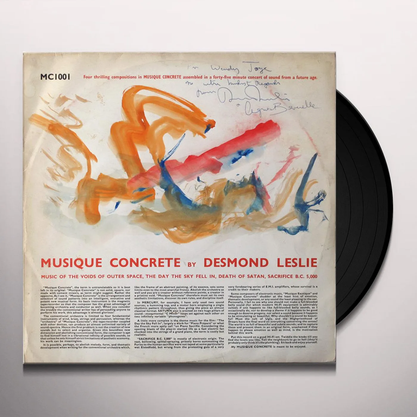 Desmond Leslie MUSIC FOR THE FUTURE Vinyl Record