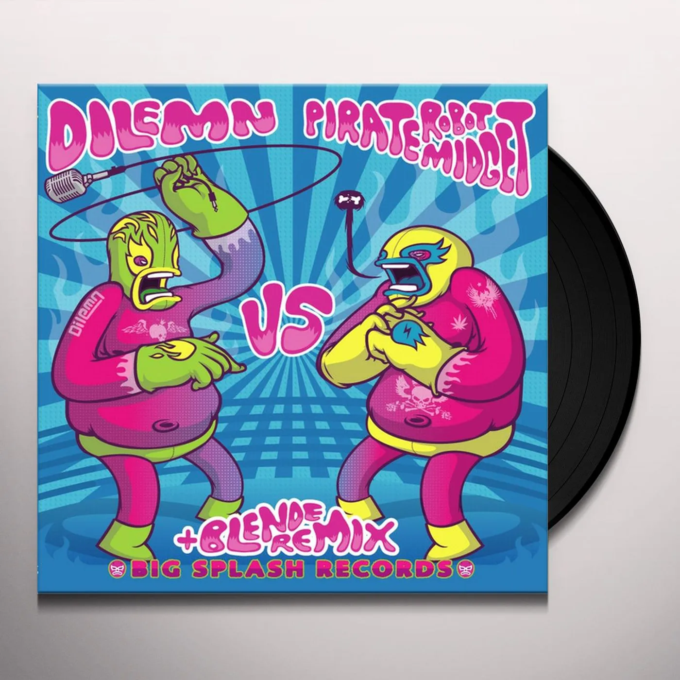 Dilemn Vs Pirate Robot Midget AUDIO FIGHT EP02 (FRA) Vinyl Record