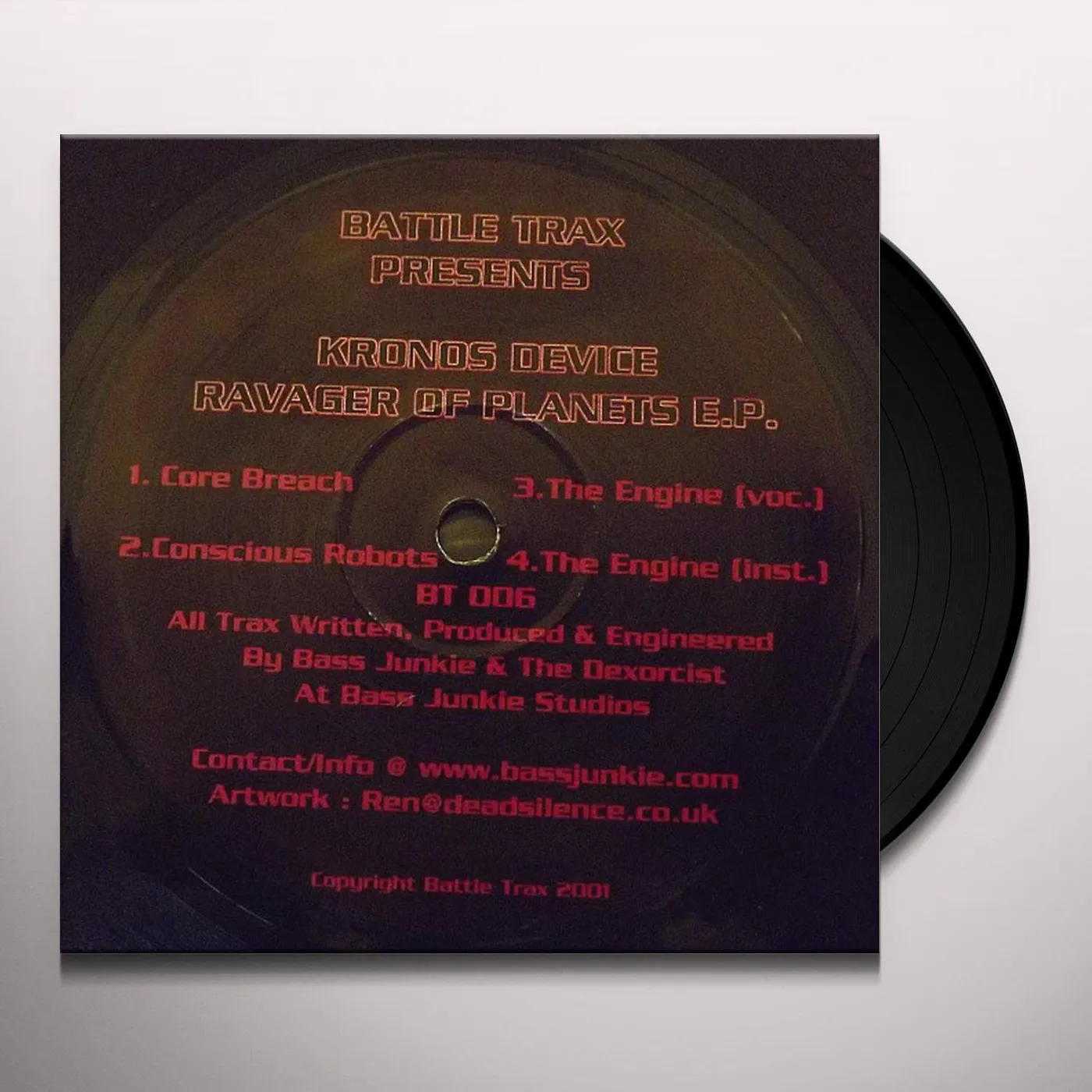 Kronos Device RAVAGER OF PLANETS EP Vinyl Record - UK Release