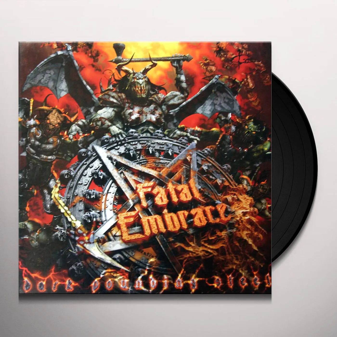 Fatal Embrace DARK POUNDING STEEL Vinyl Record