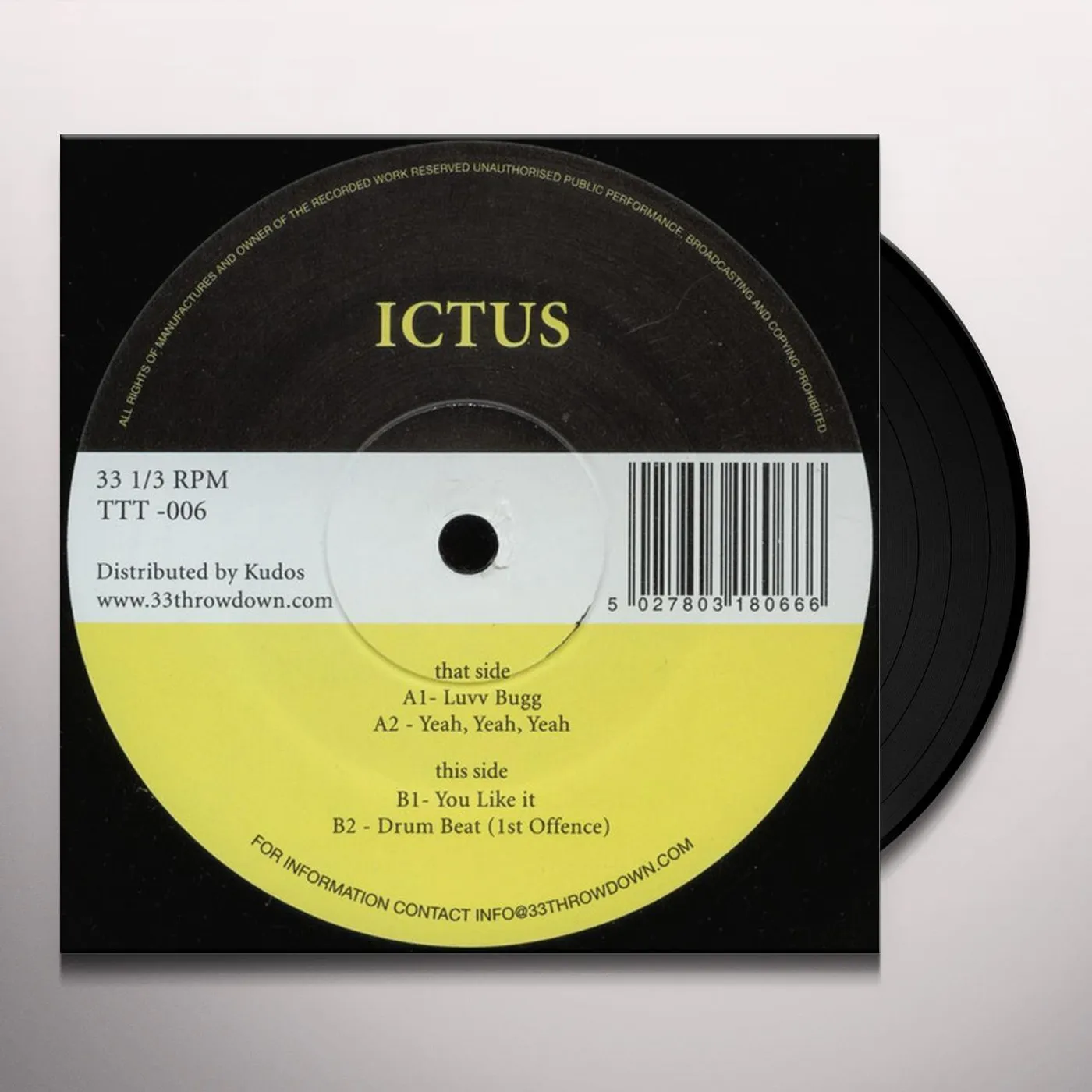 Ictus LUVVBUGG Vinyl Record - UK Release