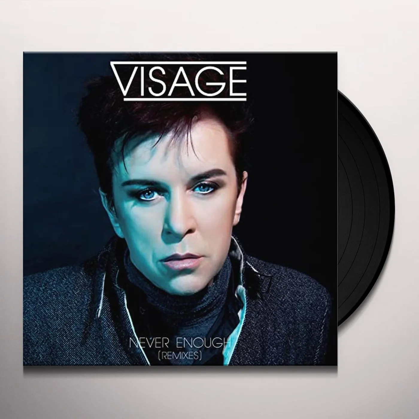 Visage NEVER ENOUGH (REMIXES) Vinyl Record - UK Release