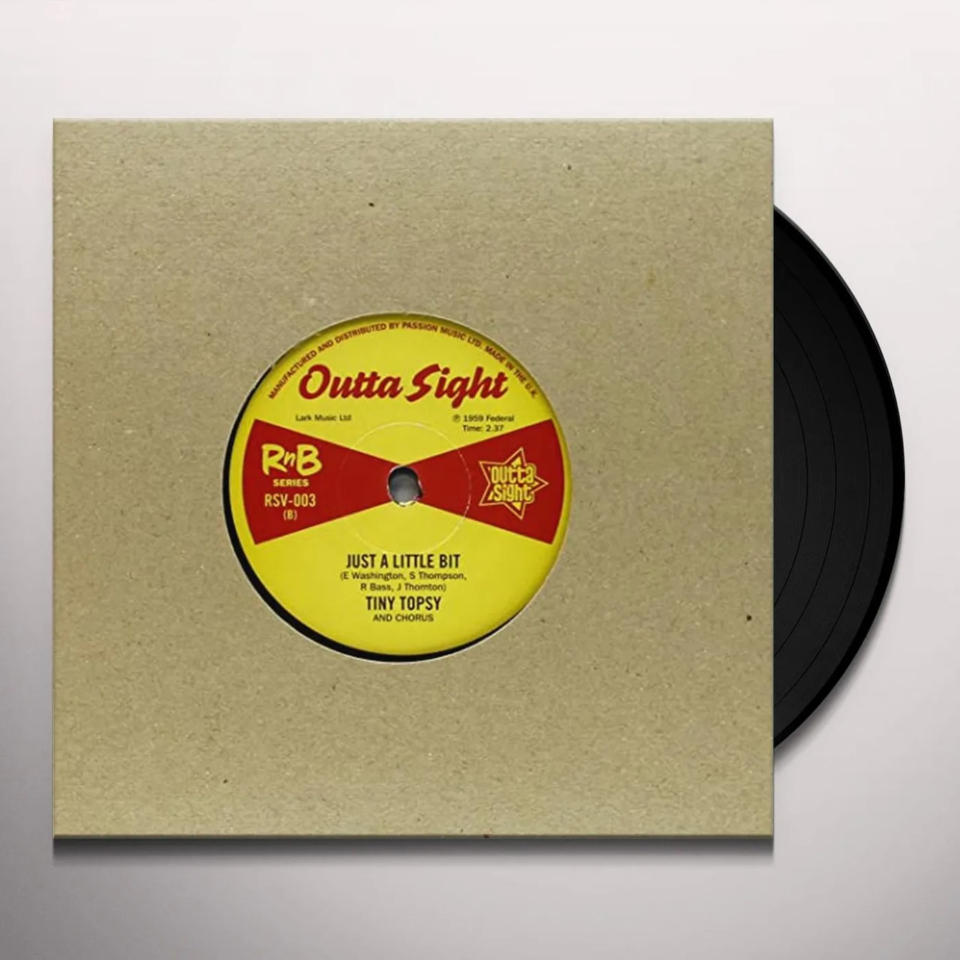 Etta/Tiny Topsy James SEVEN DAY FOOL/JUST A LITTLE BIT Vinyl Record - UK Release