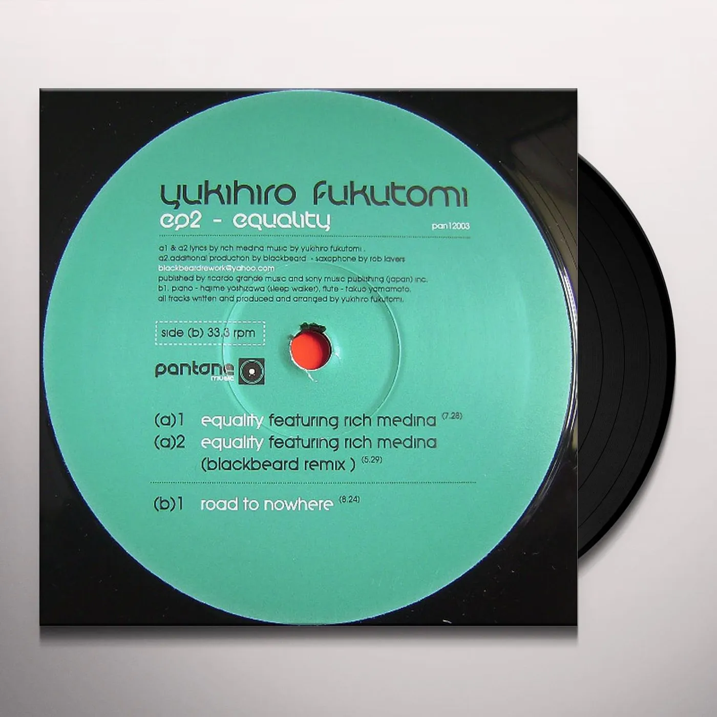 Yukihiro Fukutomi EP2 Vinyl Record - UK Release