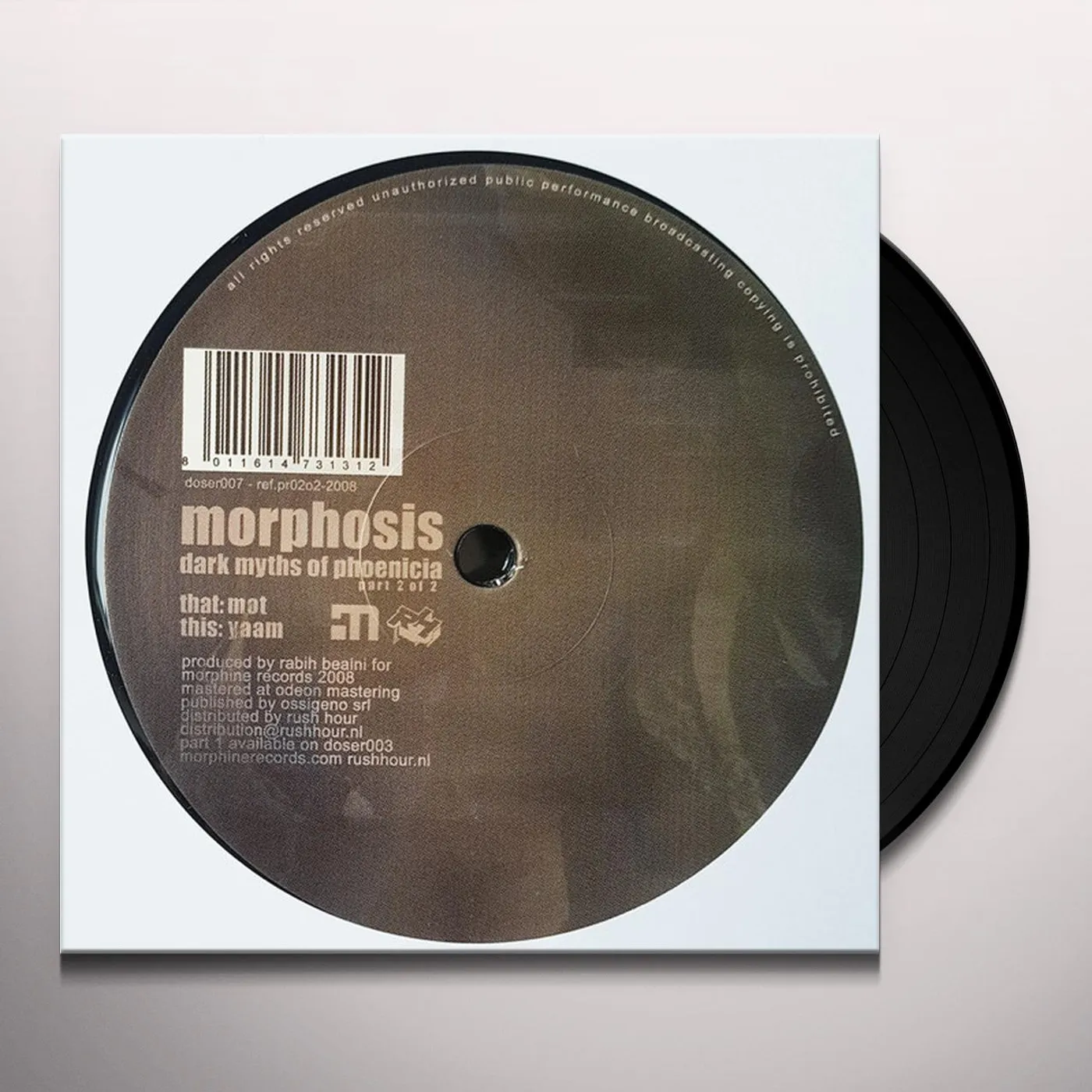 Morphosis DARK MYTHS OF PHOENICIA PART 2 OF 2 (EP) Vinyl Record