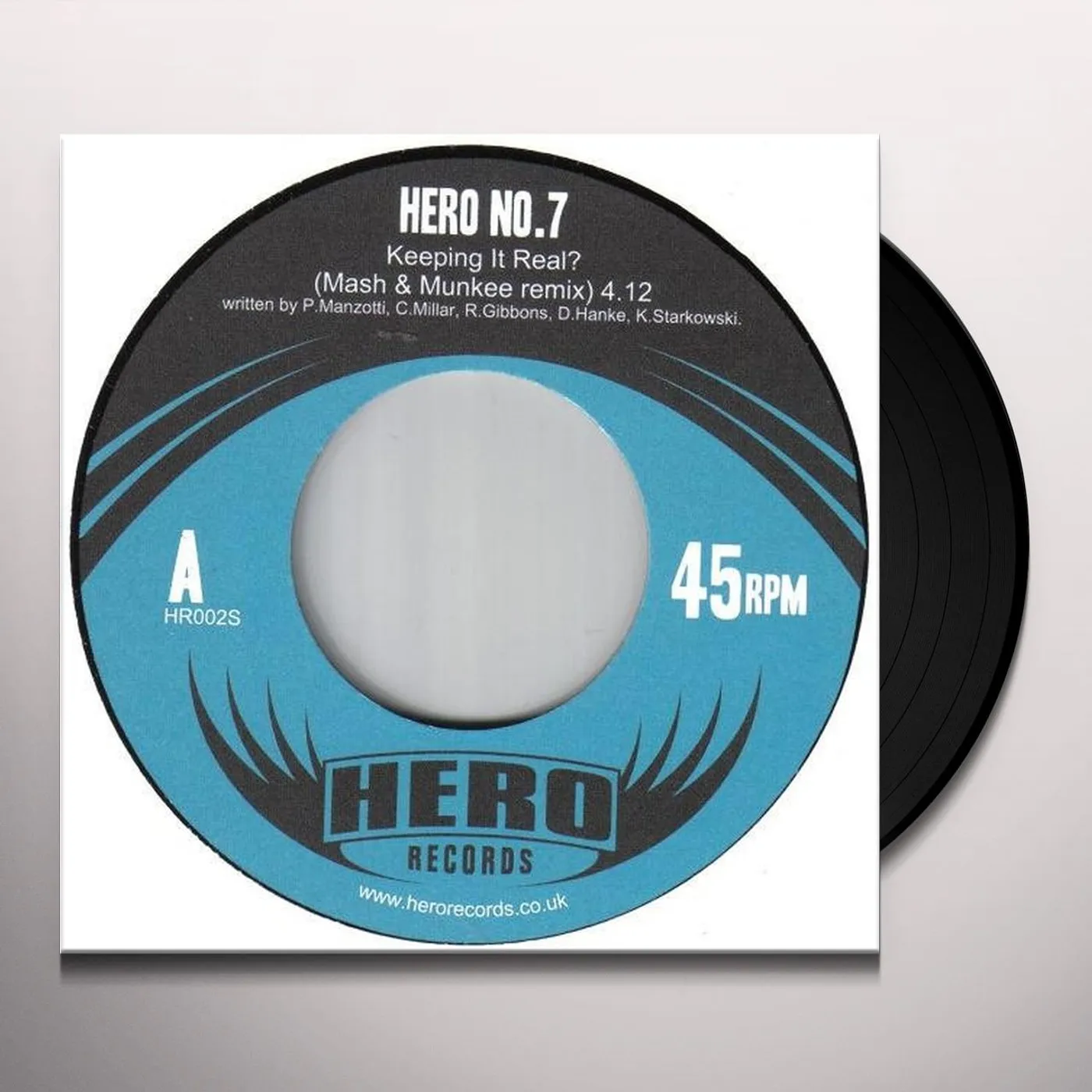 Hero No.7 KEEPING IT REAL-MASH & MUNKEE REMIX Vinyl Record - UK Release