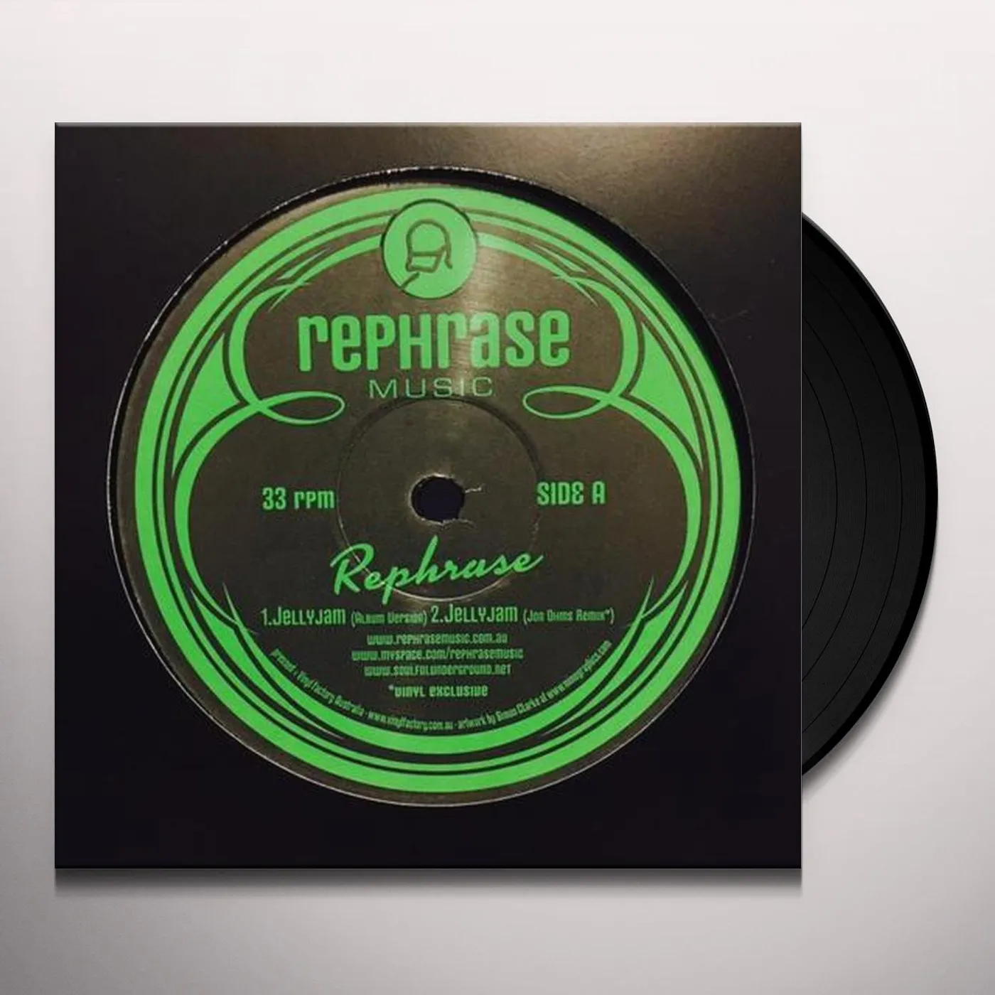 Rephrase JELLY JAM Vinyl Record - Australia Release