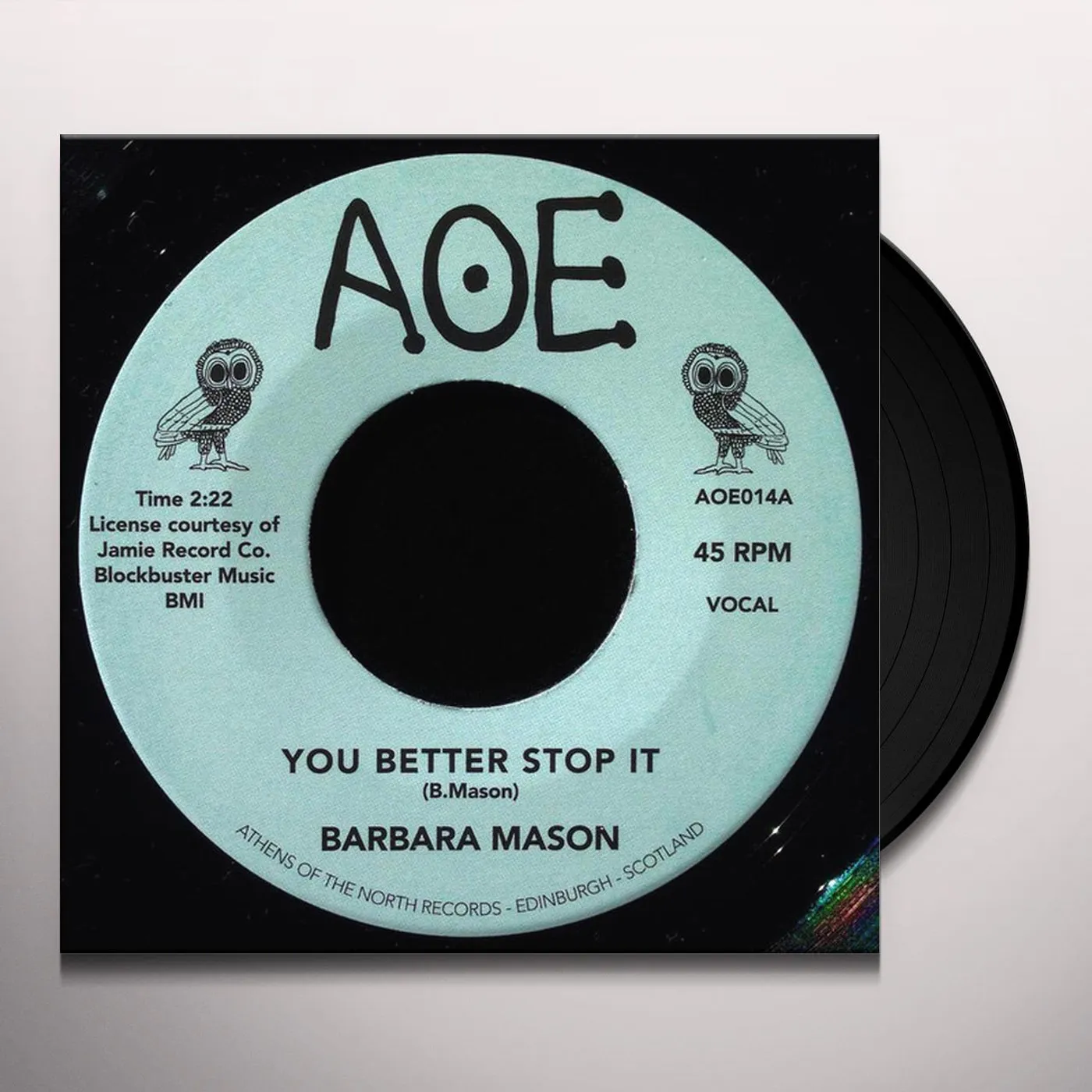 Barbara Mason YOU BETTER STOP IT Vinyl Record - UK Release