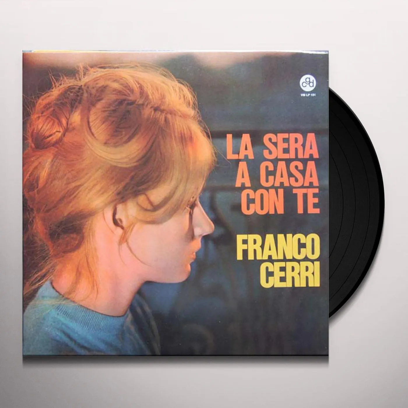 Franco Cerri LA SERA A CASA CON TE Vinyl Record