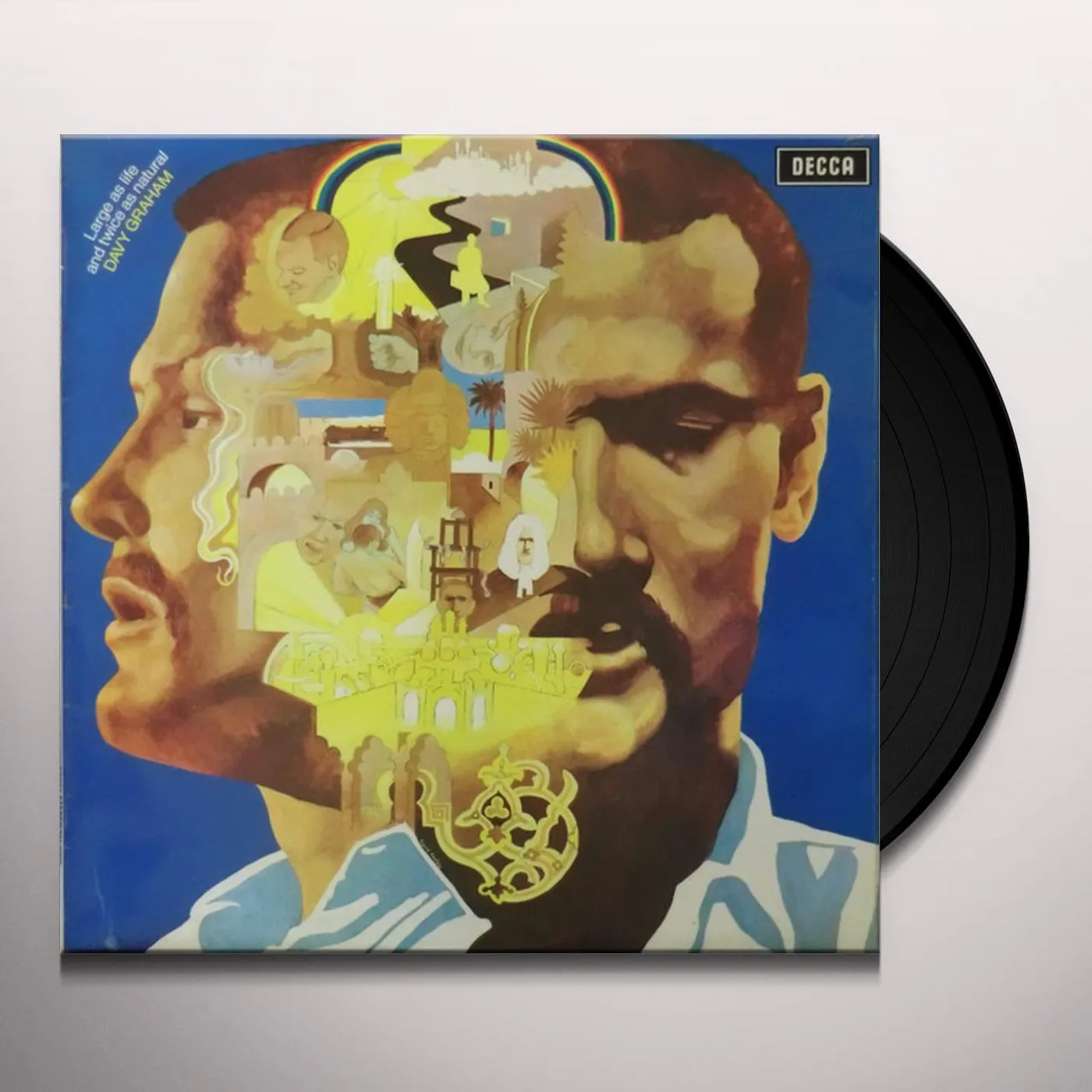 Davy Graham LARGE AS LIFE & TWICE AS NATURAL Vinyl Record