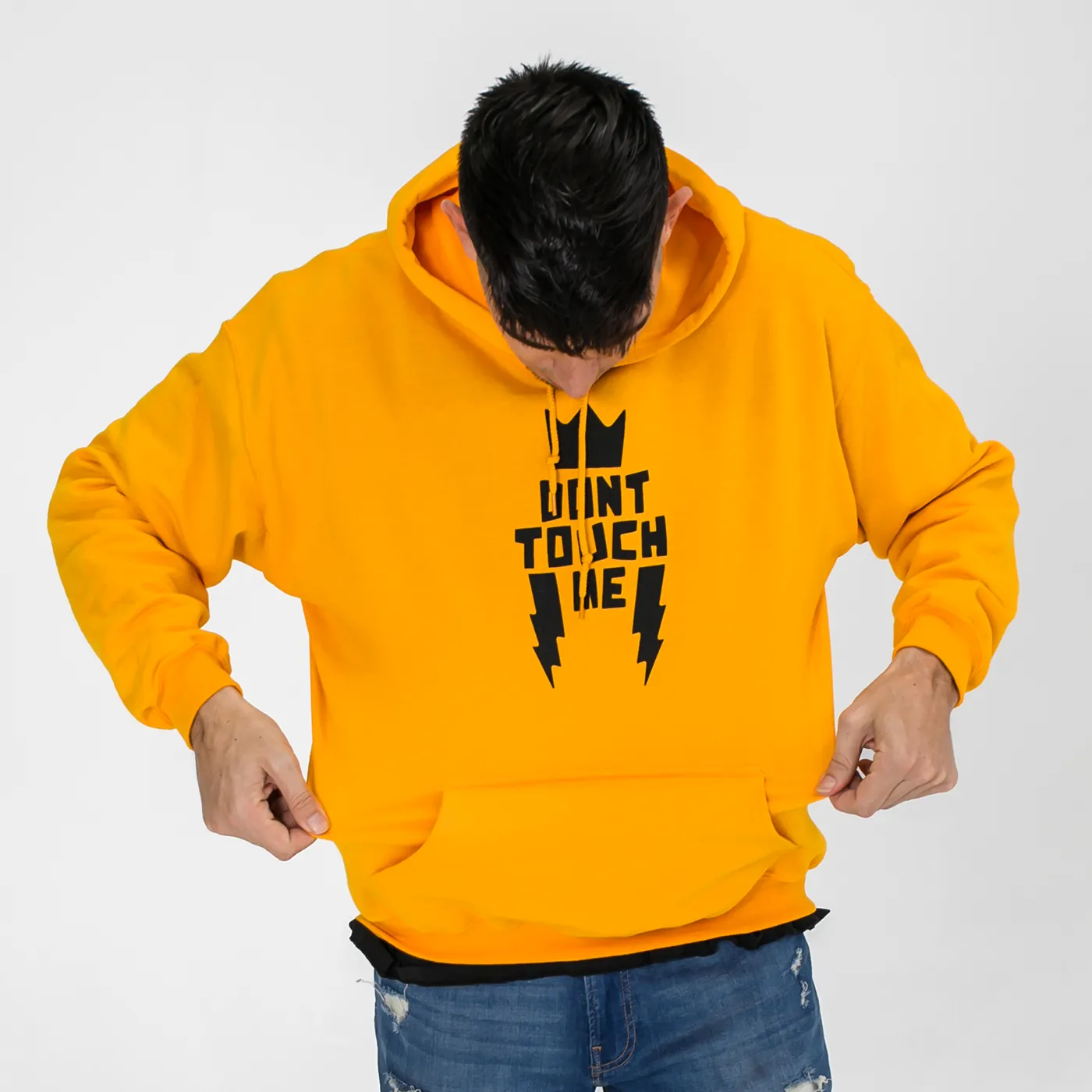 King and The Sting Don’t Touch Me Gold Hoodie