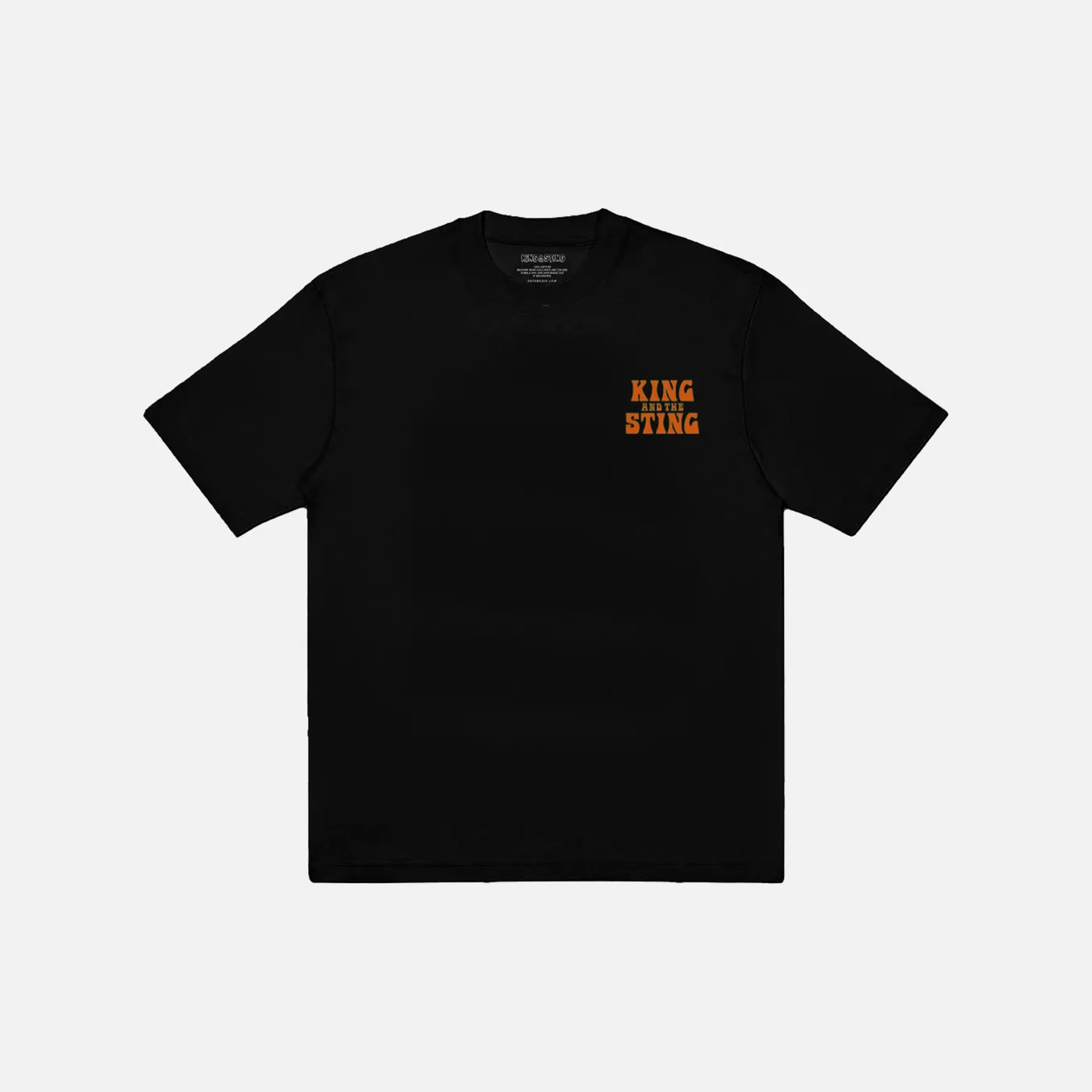 King and The Sting Keep Touching Me Black Tee