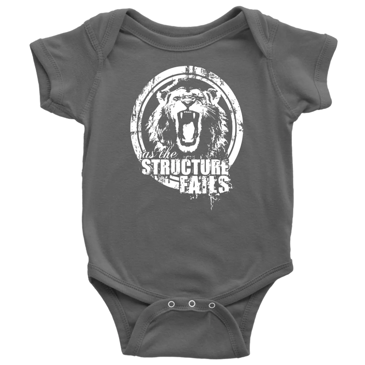 As The Structure Fails Baby Bodysuit Lion