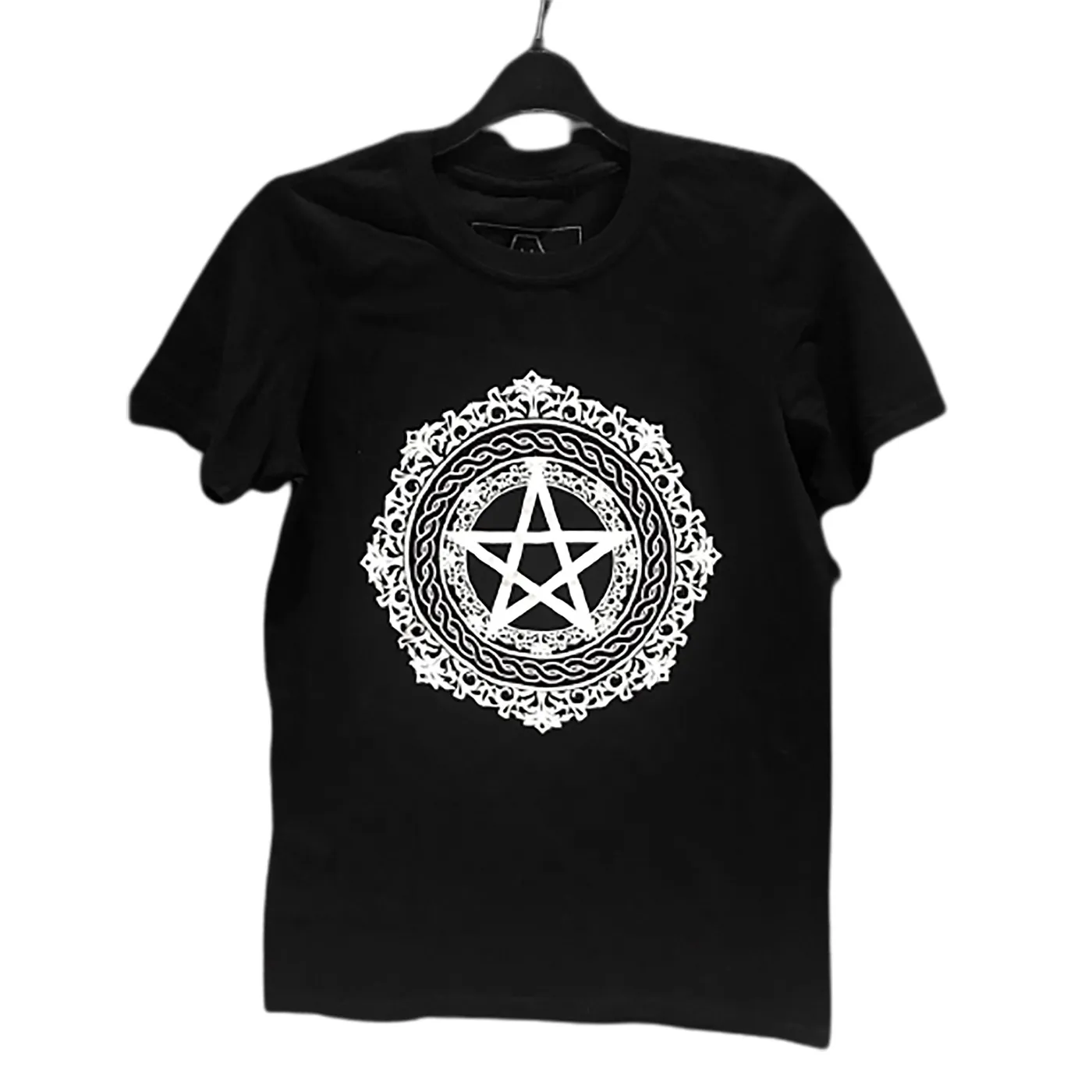 House of Hate Black Pentagram T w/ White Print
