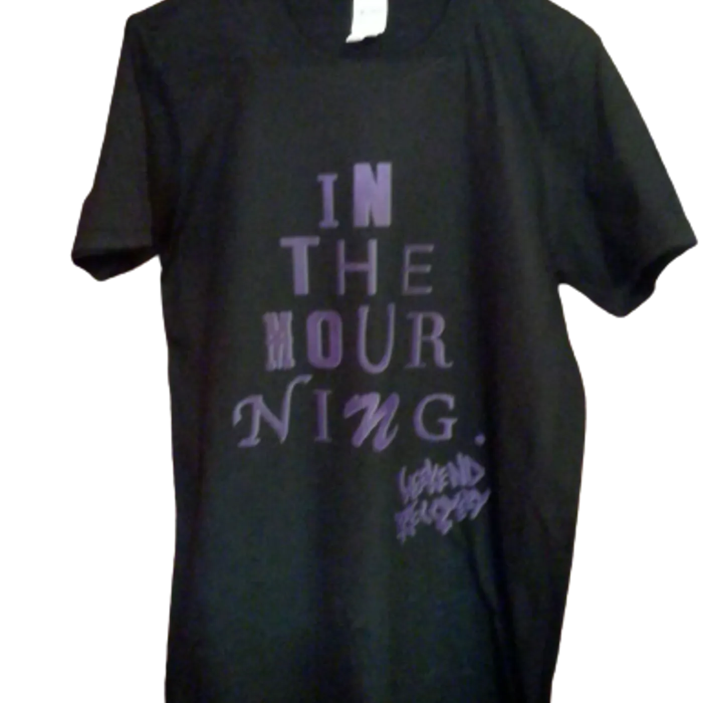 Large Only! Weekend Recovery 'In the Mourning' T-Shirt in Black