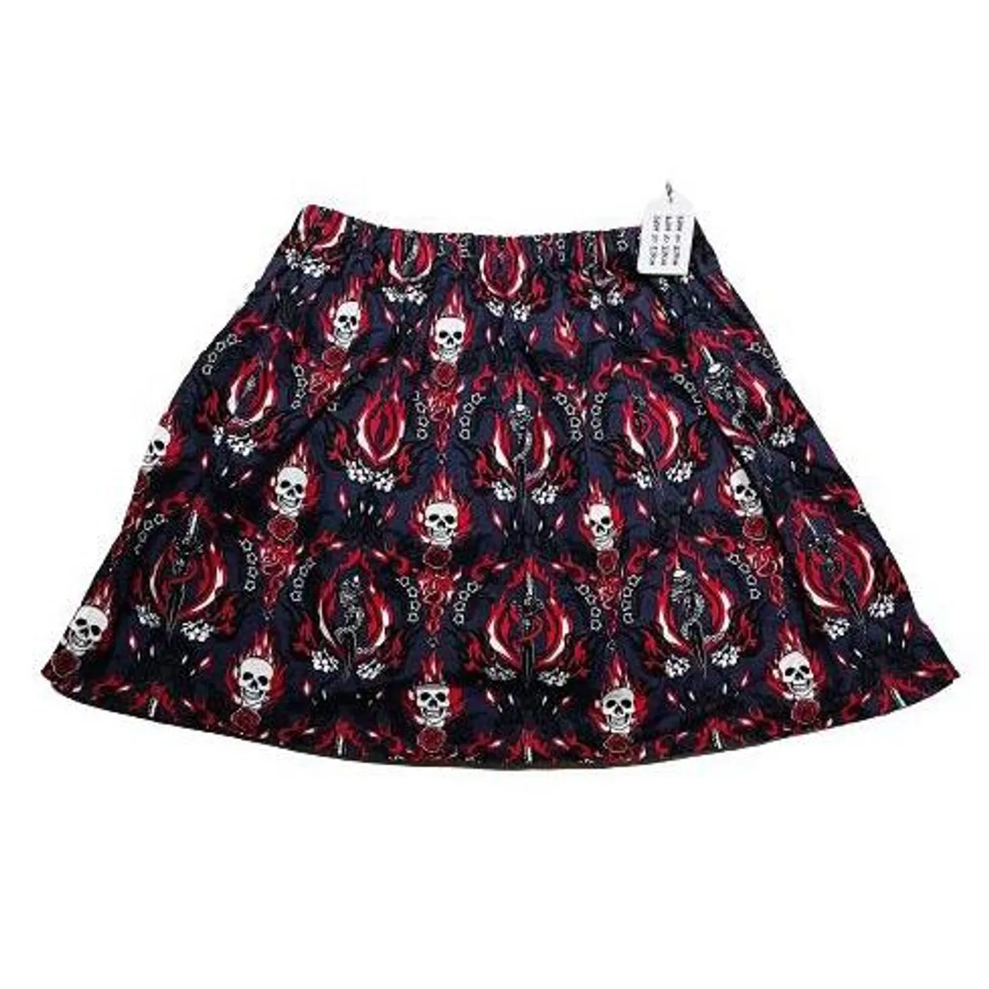 House of Hate "Voodoo Skulls" A-Line Skirt