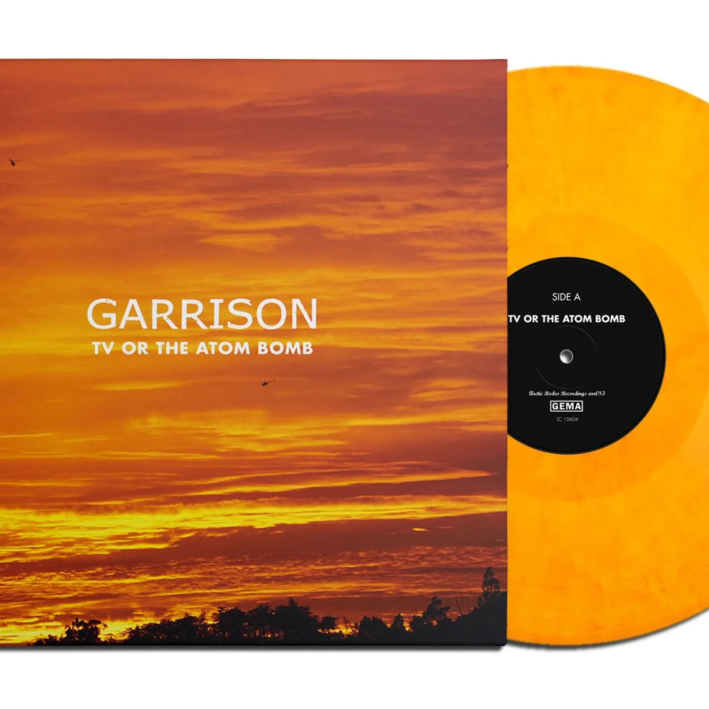 Garrison – TV Or The Atom Bomb LP - the edges of the cover have very light to light wear from shipping to the vendor (Vinyl)