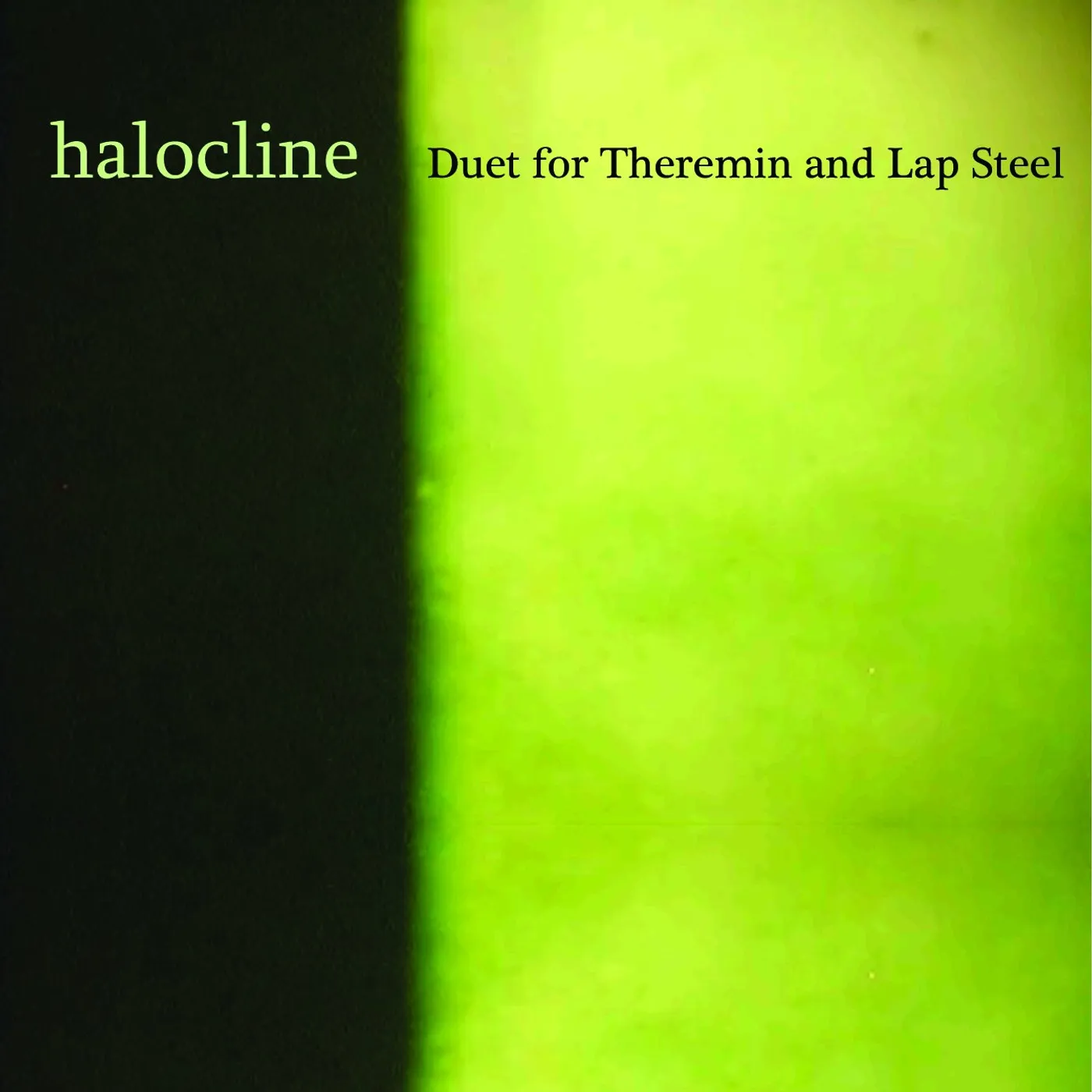 Duet For Theremin And Lap Steel - Halocline CD