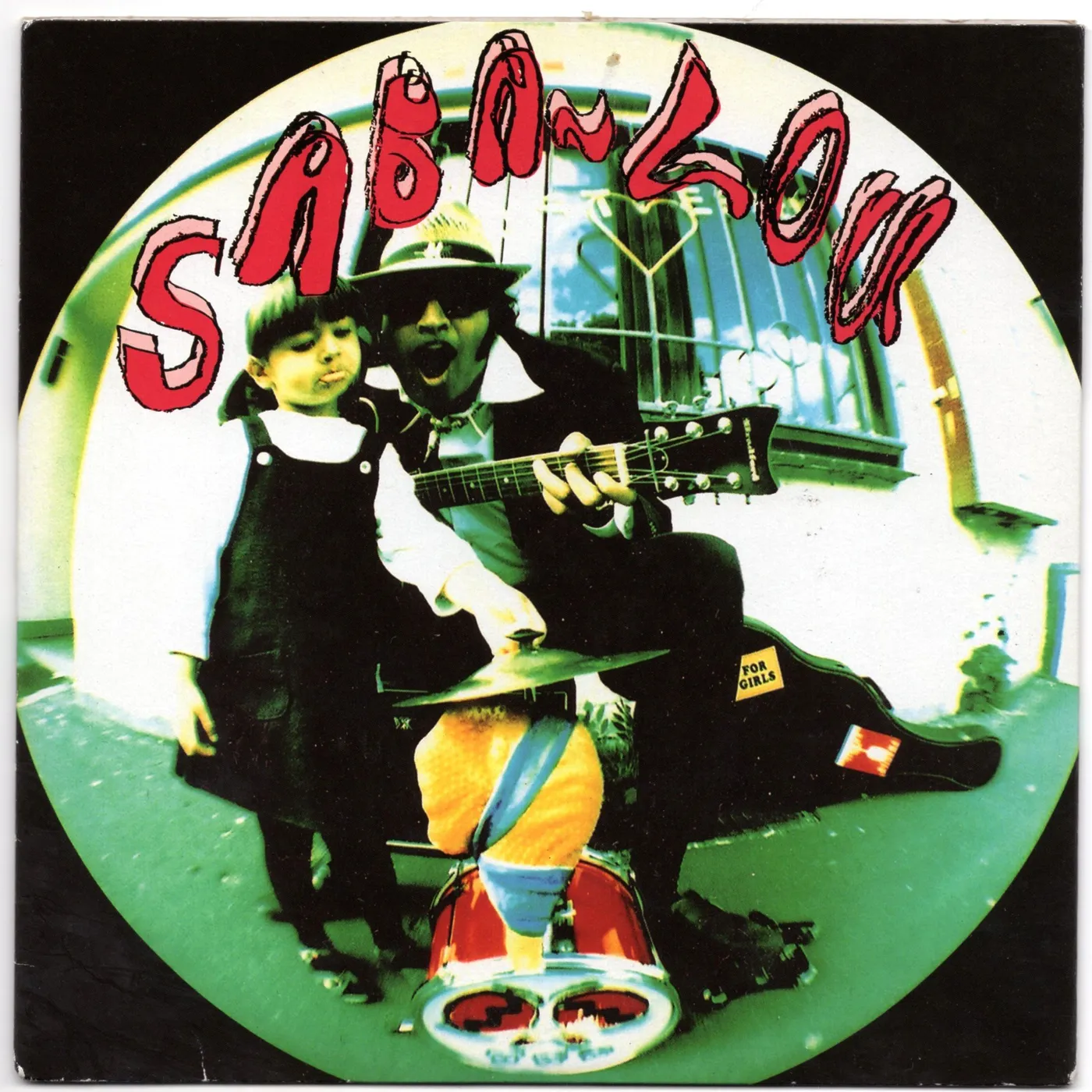 Saba Lou ‎– First Day Of School 7" - the cover has very light shelf wear and very light wear along edges from shipping to Vendor