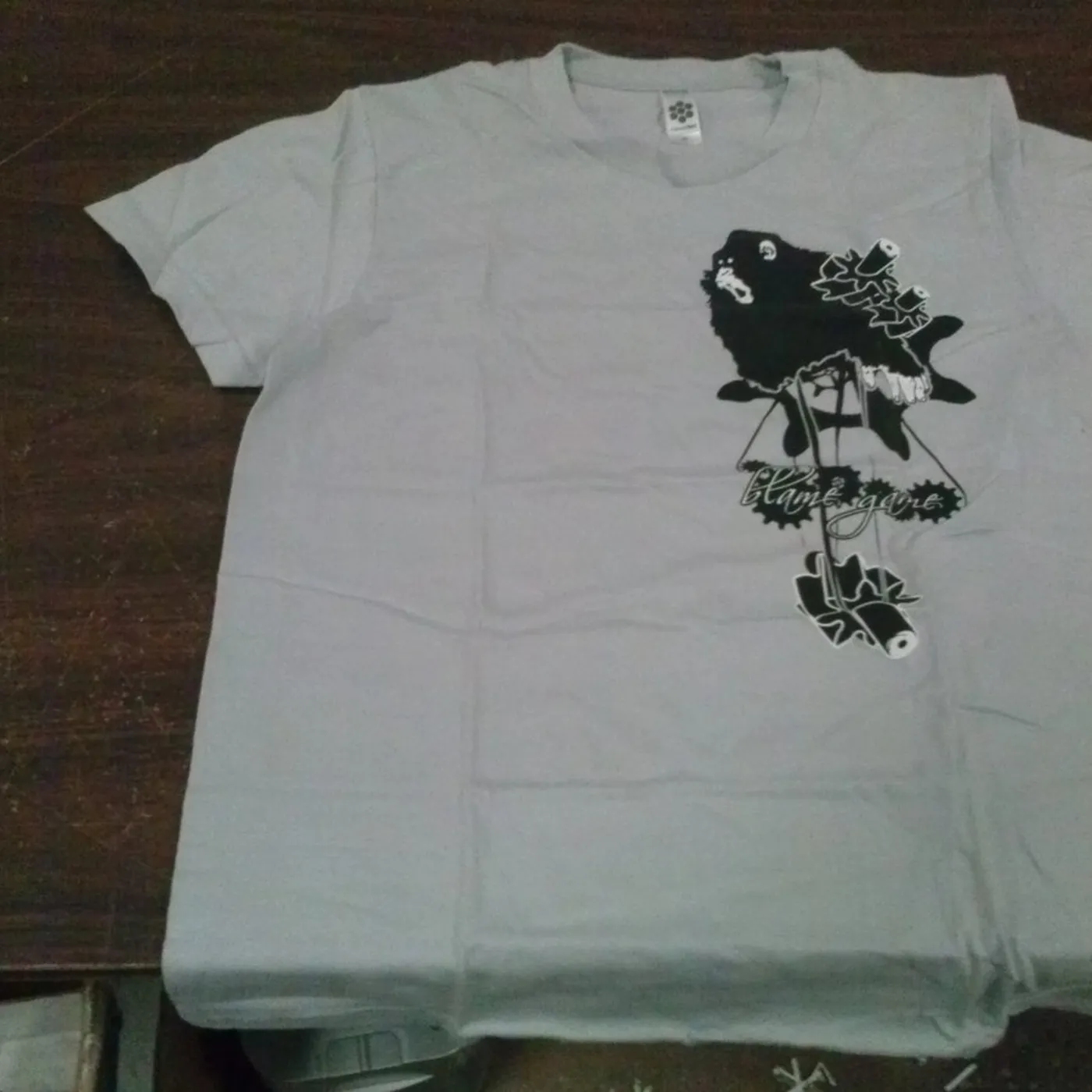 Blame Game - Gray - X Large Womens T-Shirt