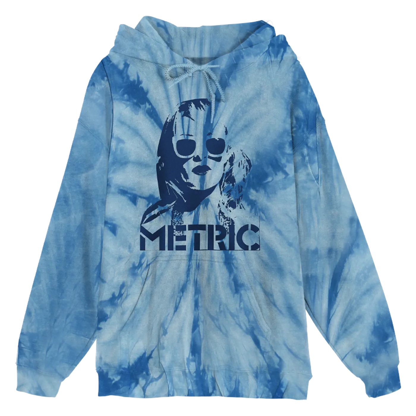 Metric Emily Face Tie-Dye Pullover Hoodie