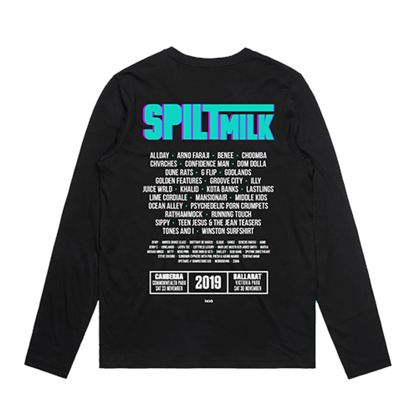 Spilt Milk - 2019 Lineup Long Sleeve