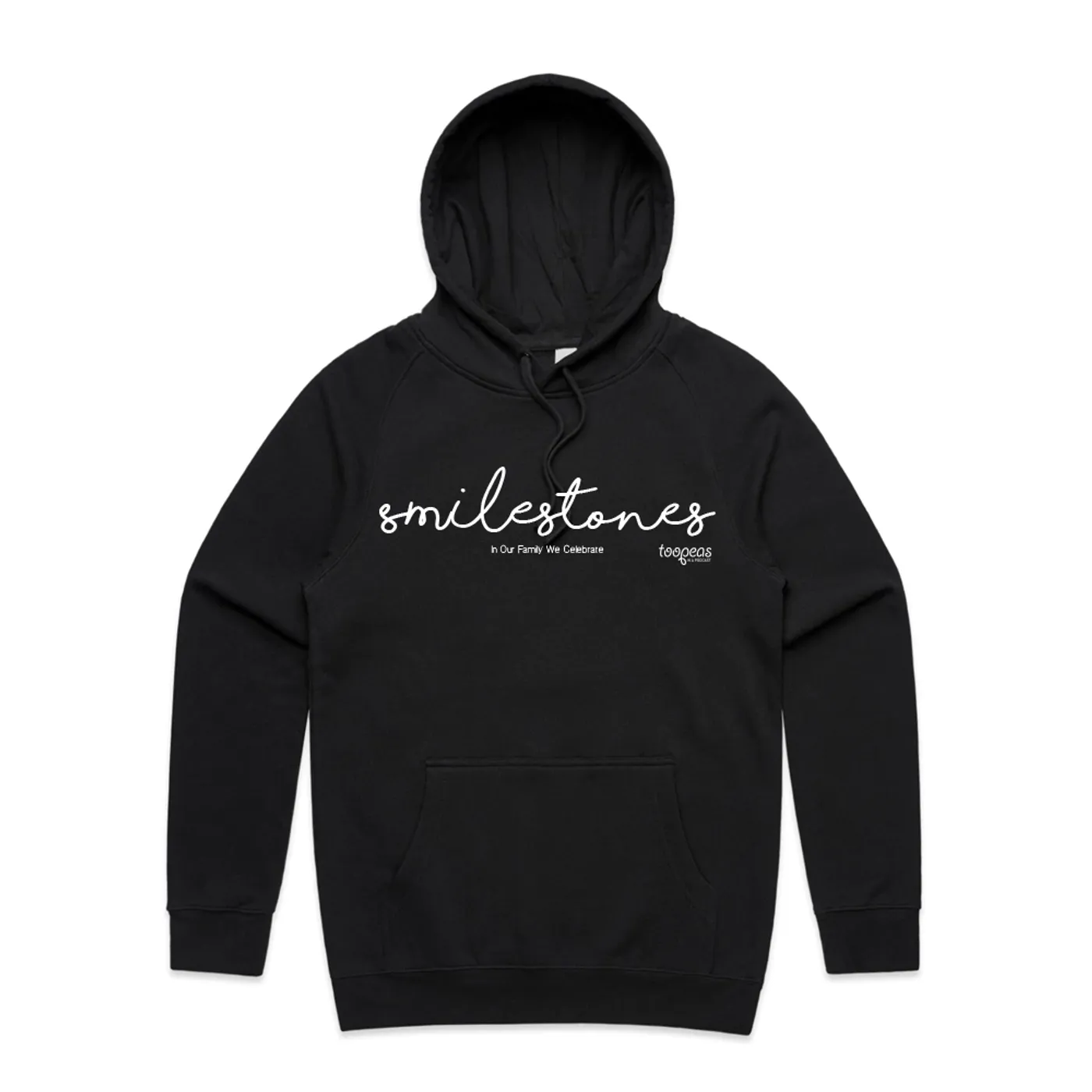 Too Peas In A Podcast Smilestones Adult Hoodie