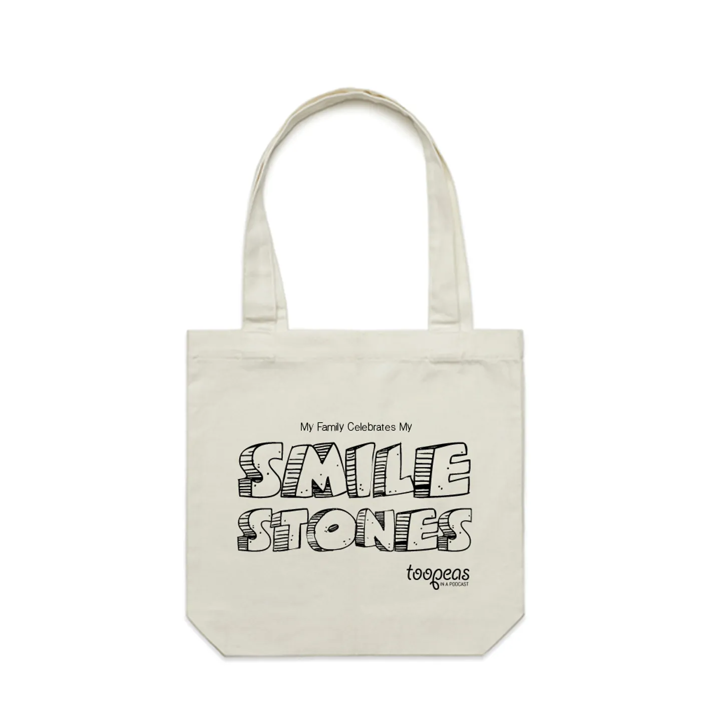Too Peas In A Podcast Smilestones Kids Tote Bag