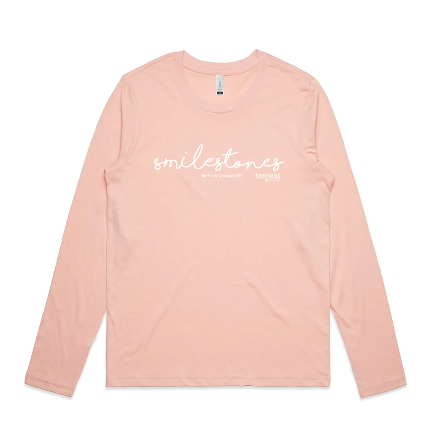 Too Peas In A Podcast Smilestones Adult (Womens) Long Sleeve
