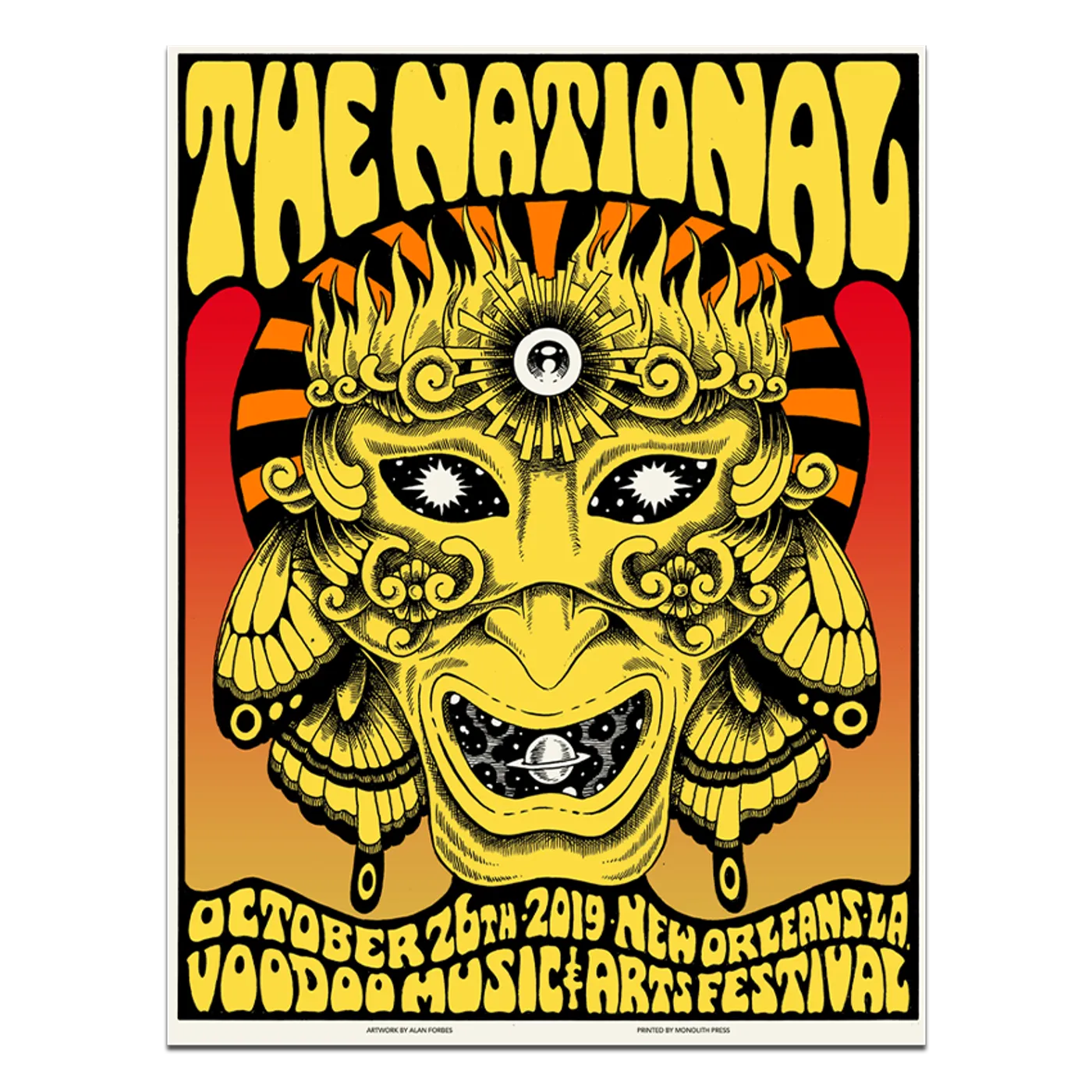 The National New Orleans, LA Voodoo Fest Poster - October 26, 2019
