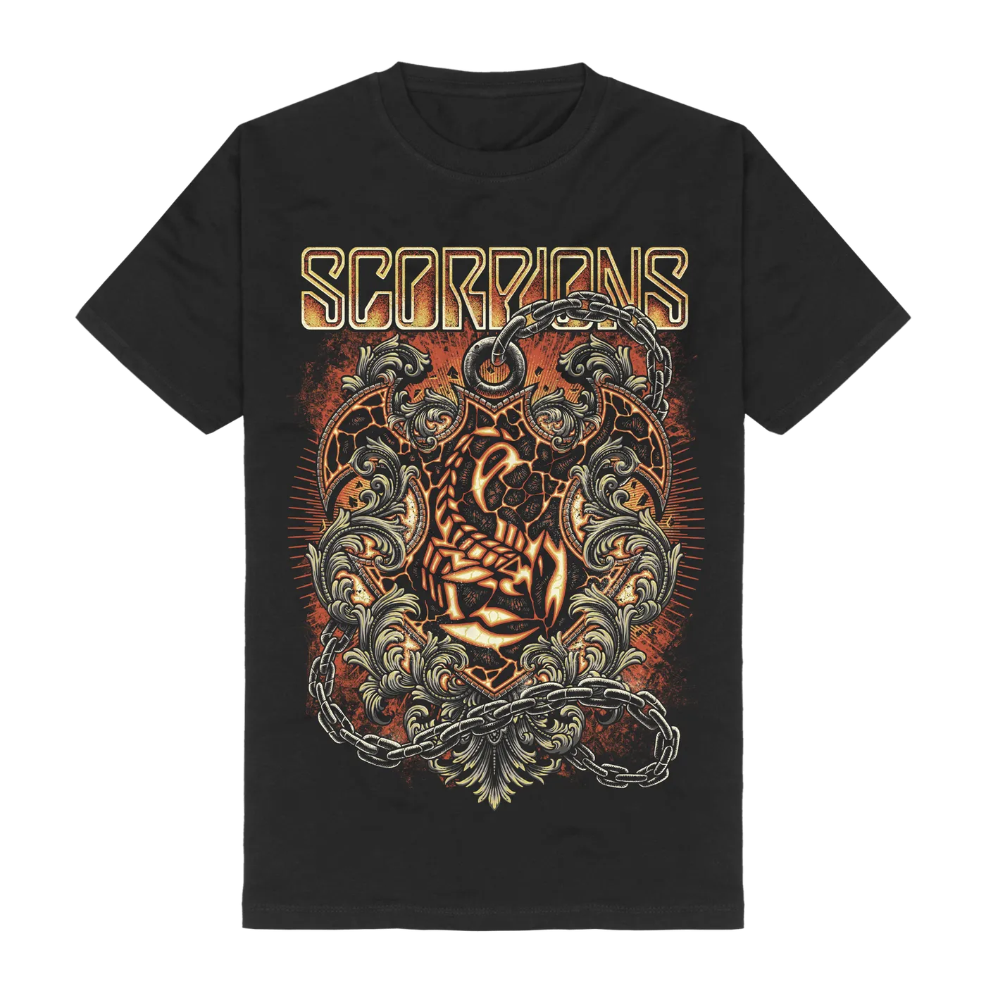 Scorpions Crest in Chains T-Shirt