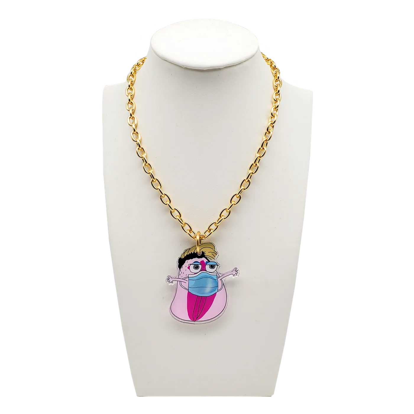 Peaches Pussy Pendant Necklace by Leroy's Place