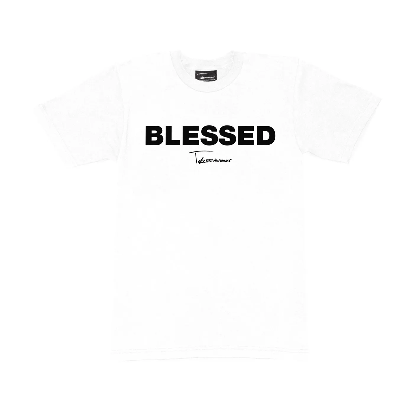 Taylor J Takeover Blessed Tee (White/Black)