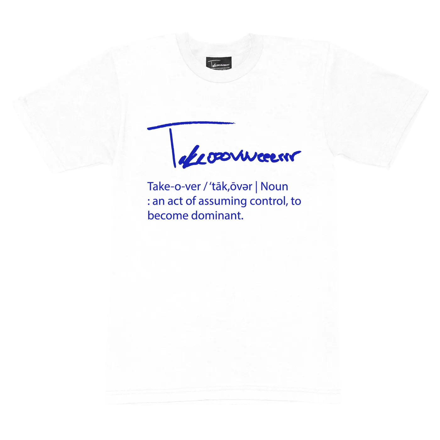Taylor J Takeover Definition Tee (White/Royal Blue)
