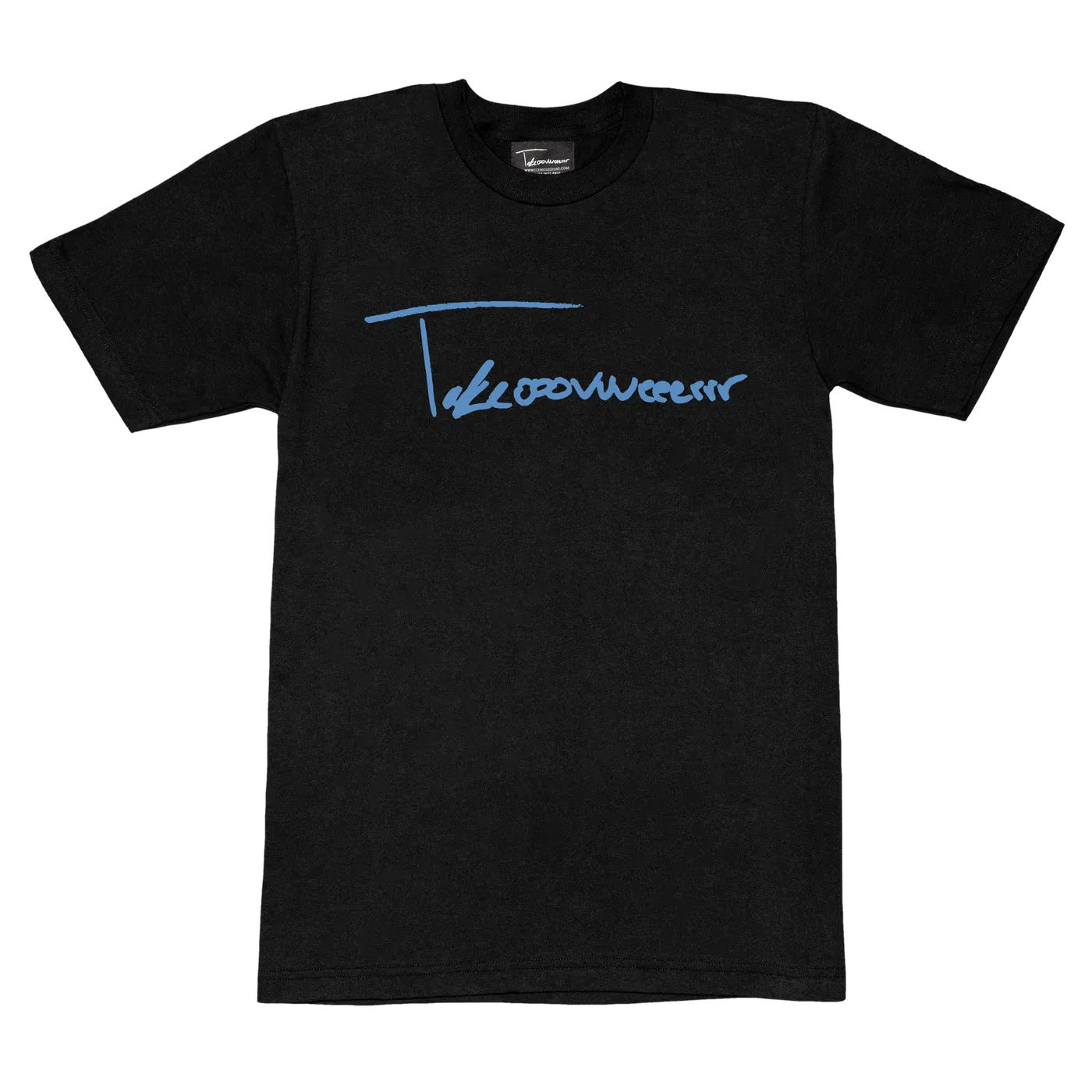 Taylor J Takeover Signature Tee (Black/Baby Blue)