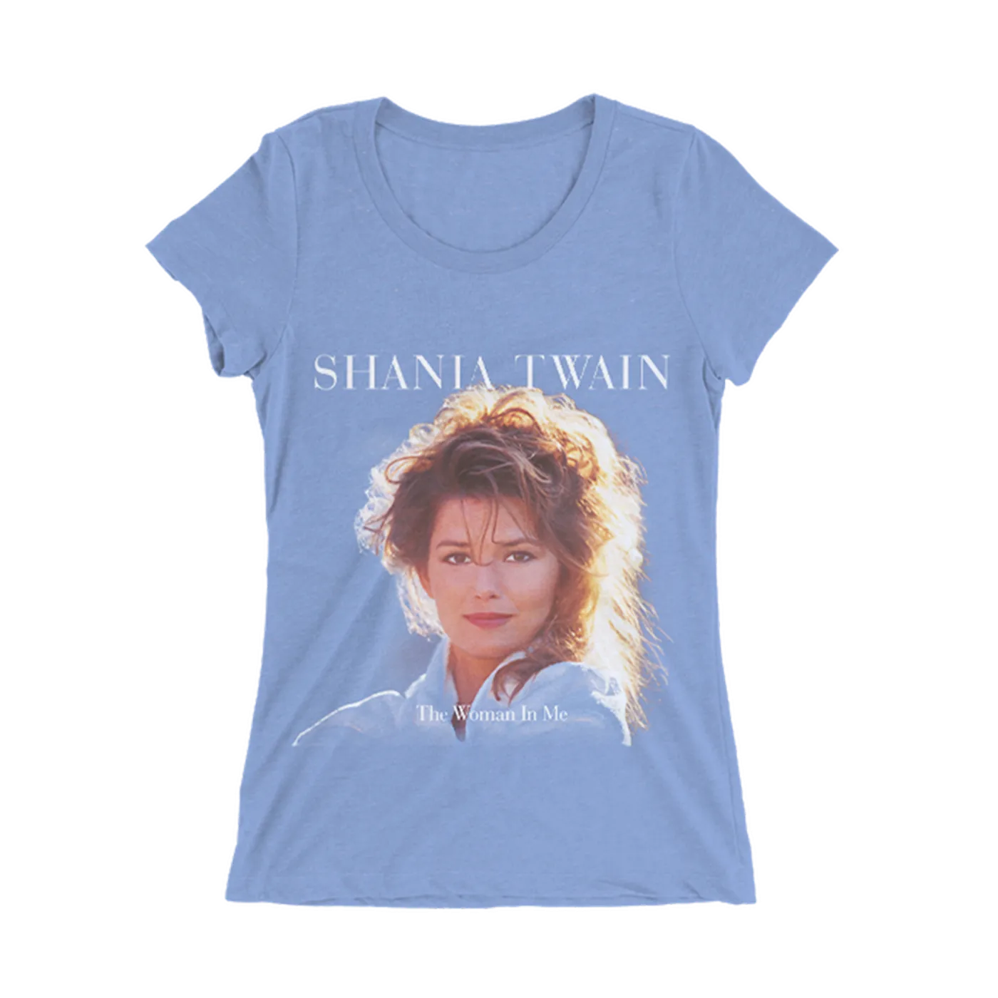 Shania Twain The Woman In Me Women's Blue Tee