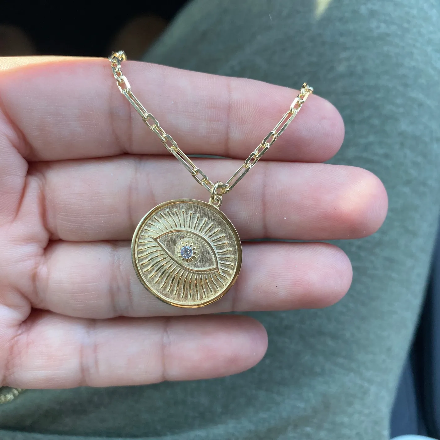 Ziggy Marley Gold Eye Necklace