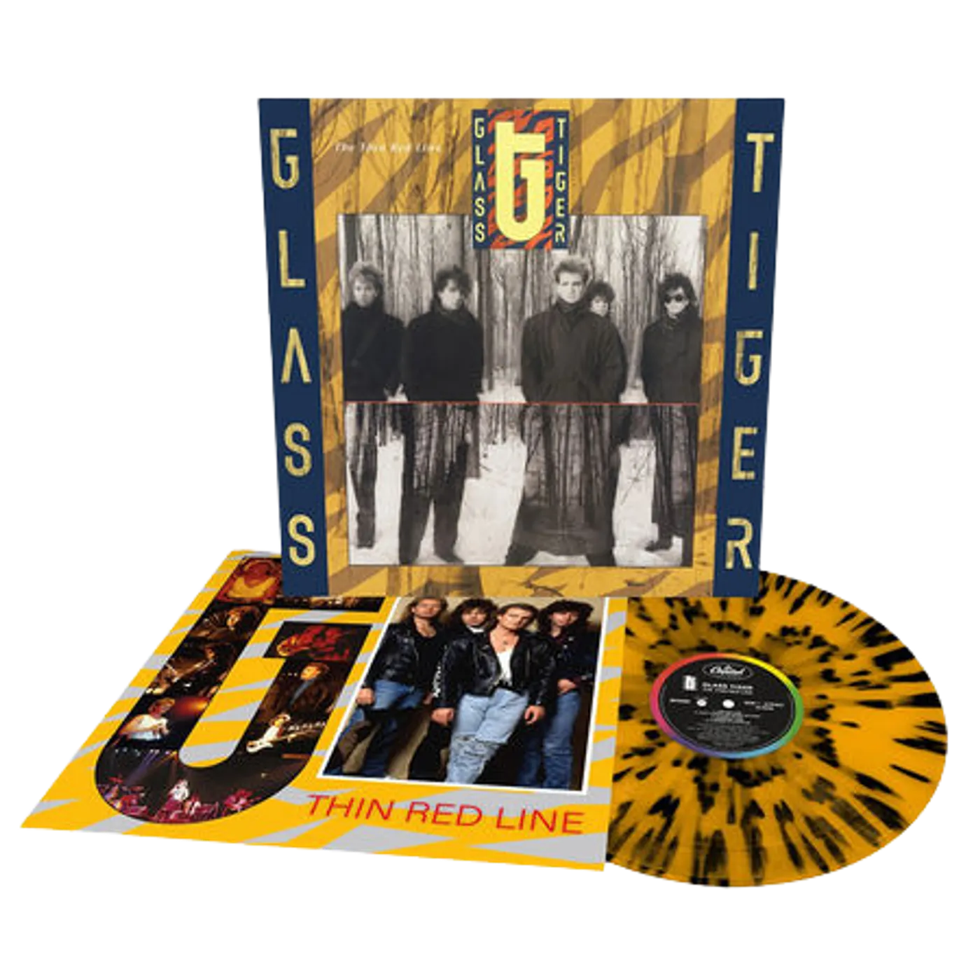 Glass Tiger The Thin Red Line Tiger Striped LP (Vinyl)