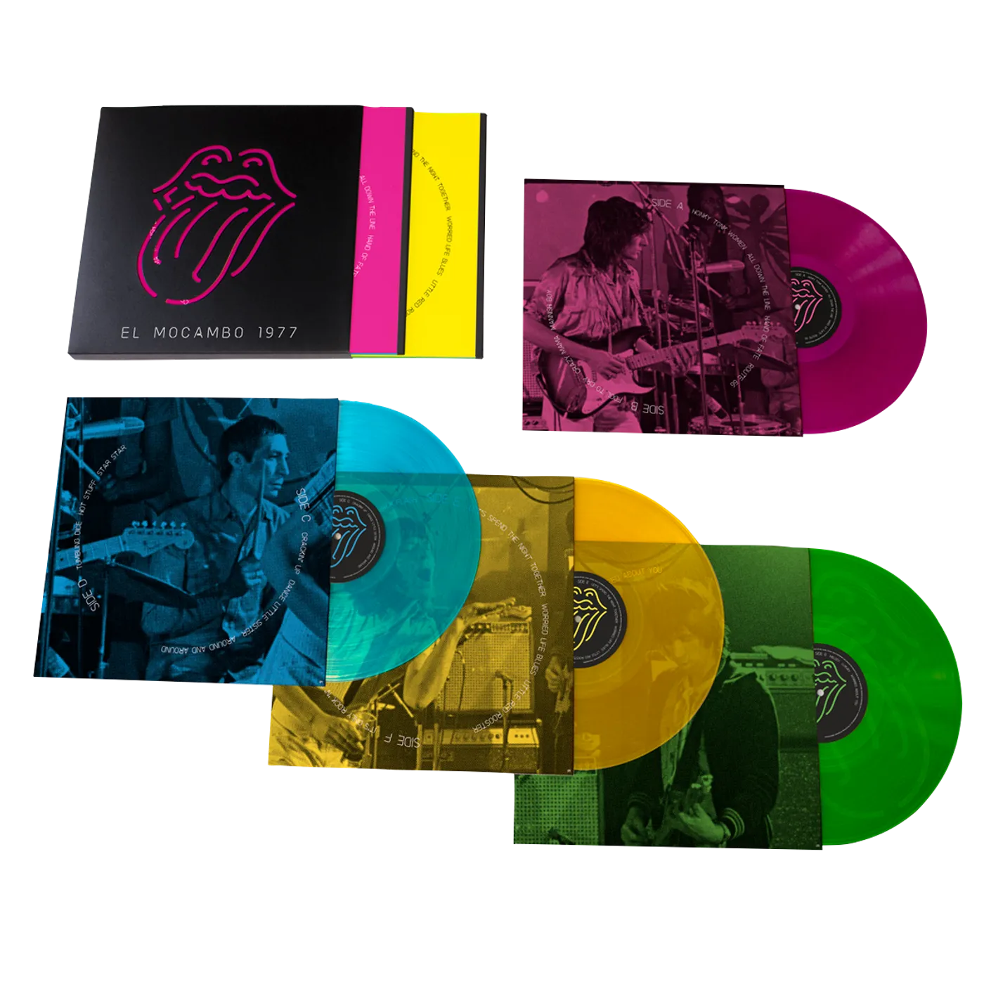 The Rolling Stones Live At The El Mocambo Neon Housed in Die-Cut Nova Slipcase 4LP