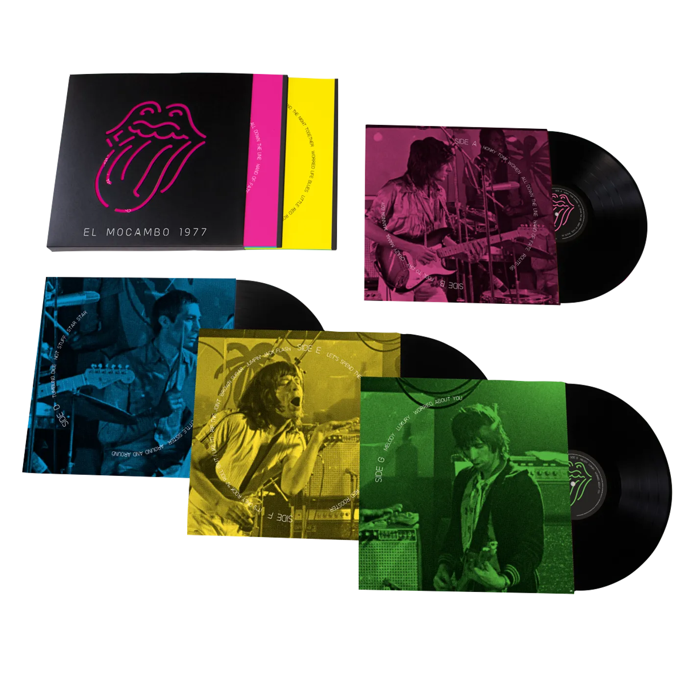The Rolling Stones Live At The El Mocambo Black Housed in Die-Cut Nova Slipcase 4LP