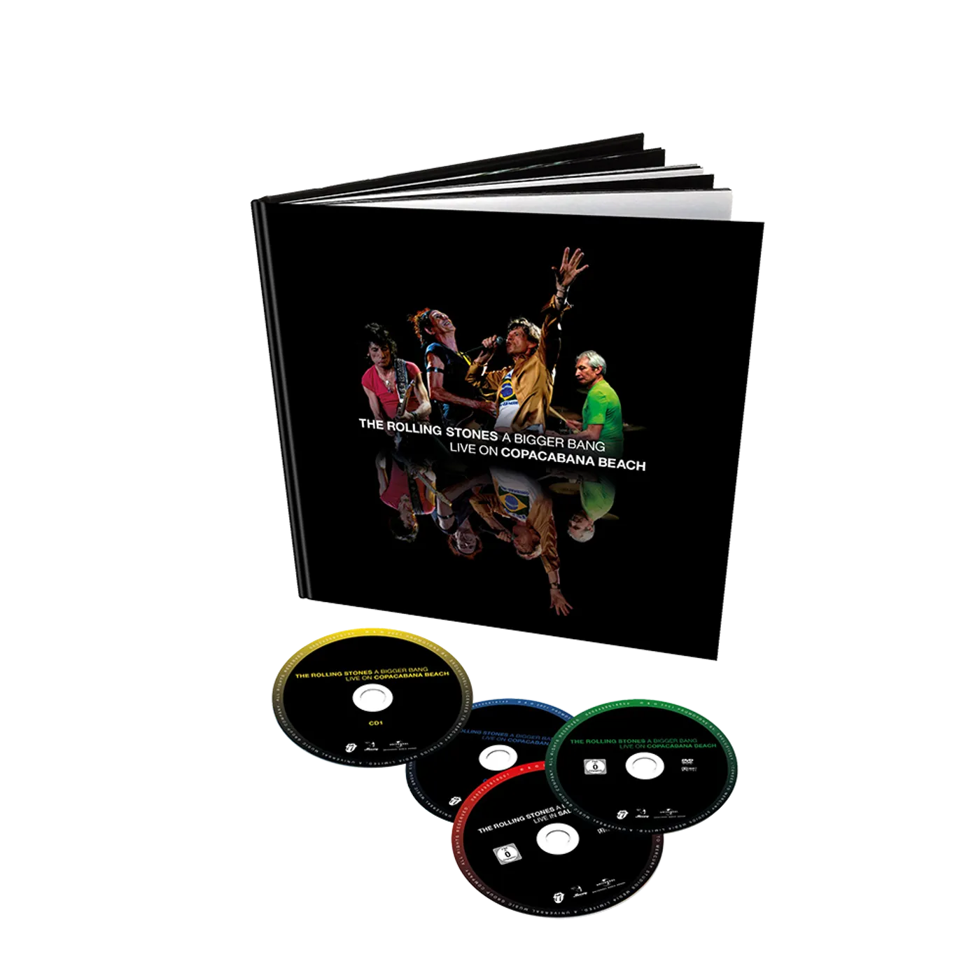 The Rolling Stones A Bigger Bang Live On Copacabana Beach Deluxe 12x12 2DVD/2CD + Book