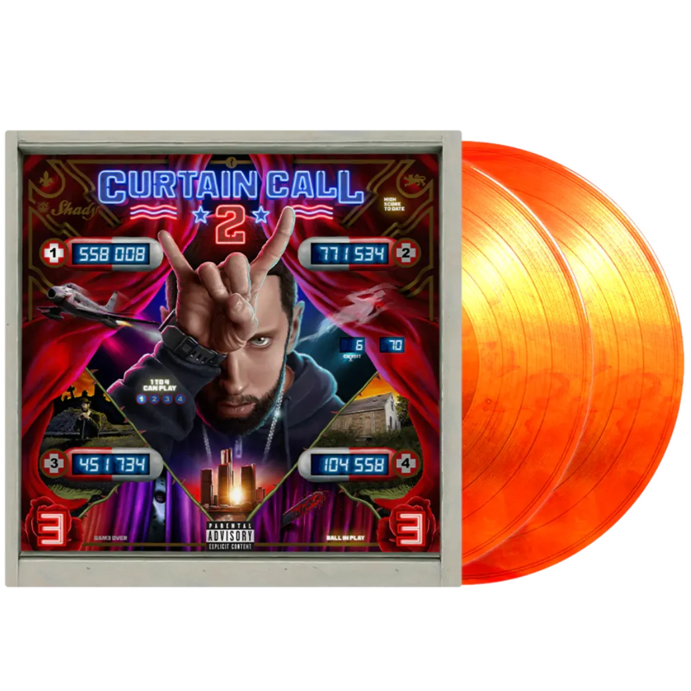 Eminem Curtain Call 2 Orange Vinyl