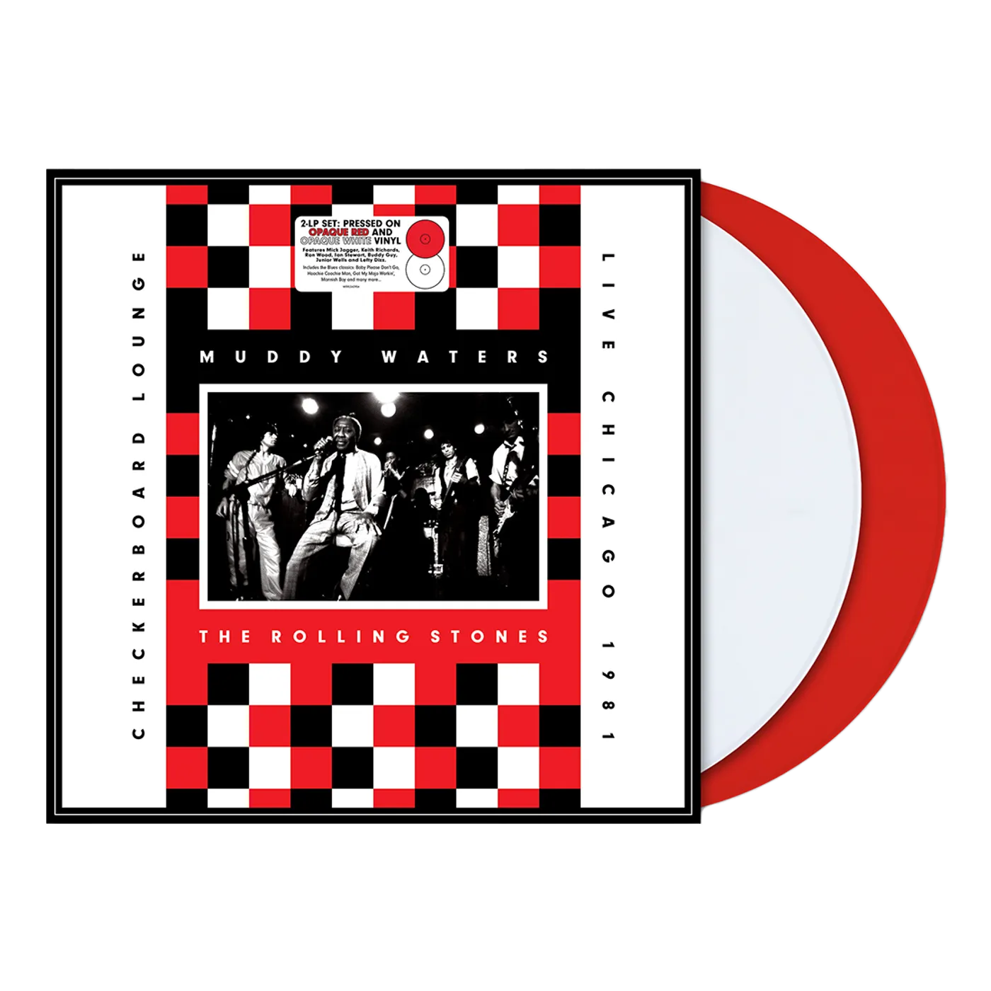 Muddy Waters Live At The Checkerboard Lounge Chicago 1981: Limited Edition Red And White Opaque 2LP